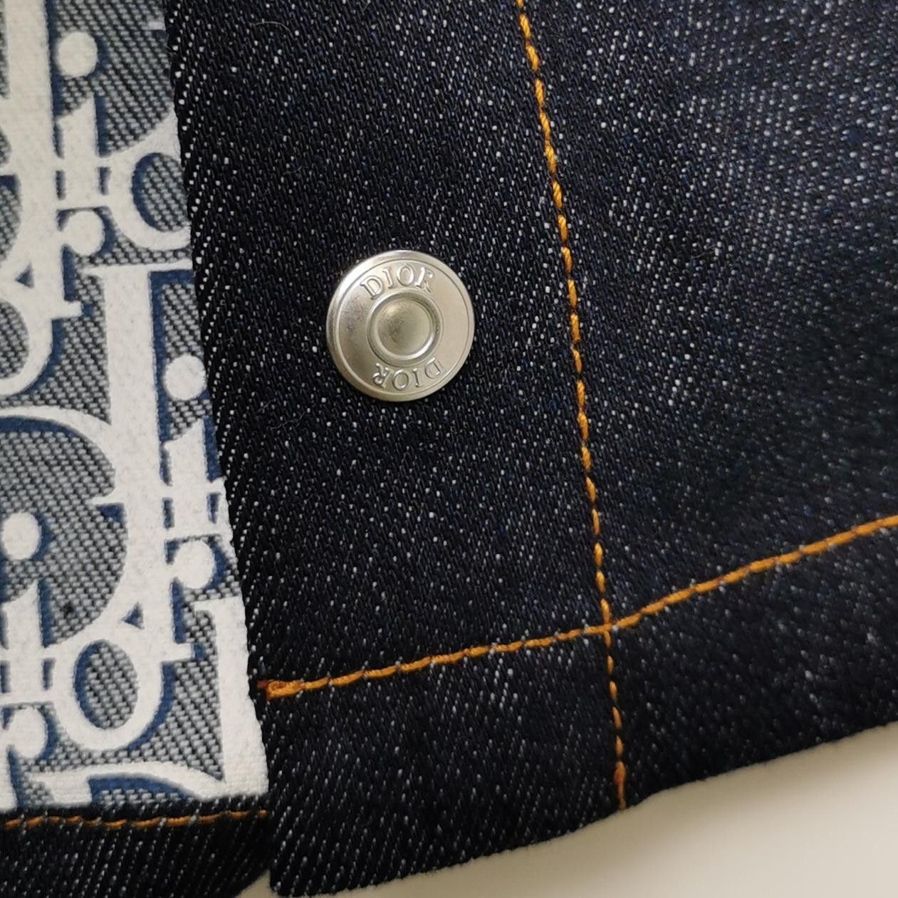 Dior Dior Oblique Lining Denim Jacket 42 Size US XS / EU 42 / 0 - 4 Thumbnail