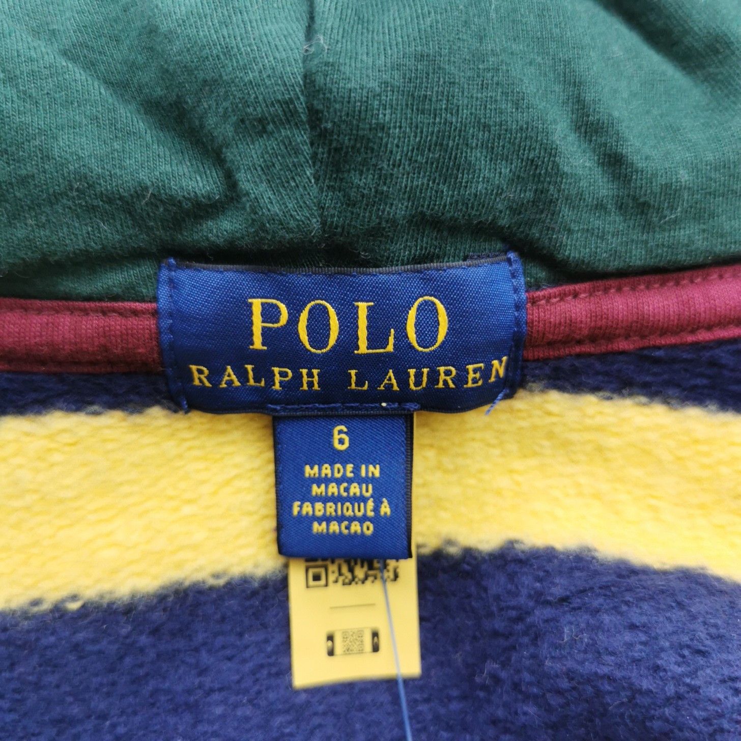 Polo Ralph Lauren Polo Ralph Lauren Colorblock Striped Zip Hoodie 6 Size US XXS / EU 40 - 8 Thumbnail