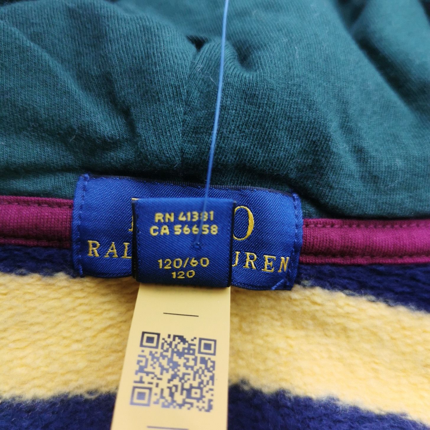 Polo Ralph Lauren Polo Ralph Lauren Colorblock Striped Zip Hoodie 6 Size US XXS / EU 40 - 9 Thumbnail