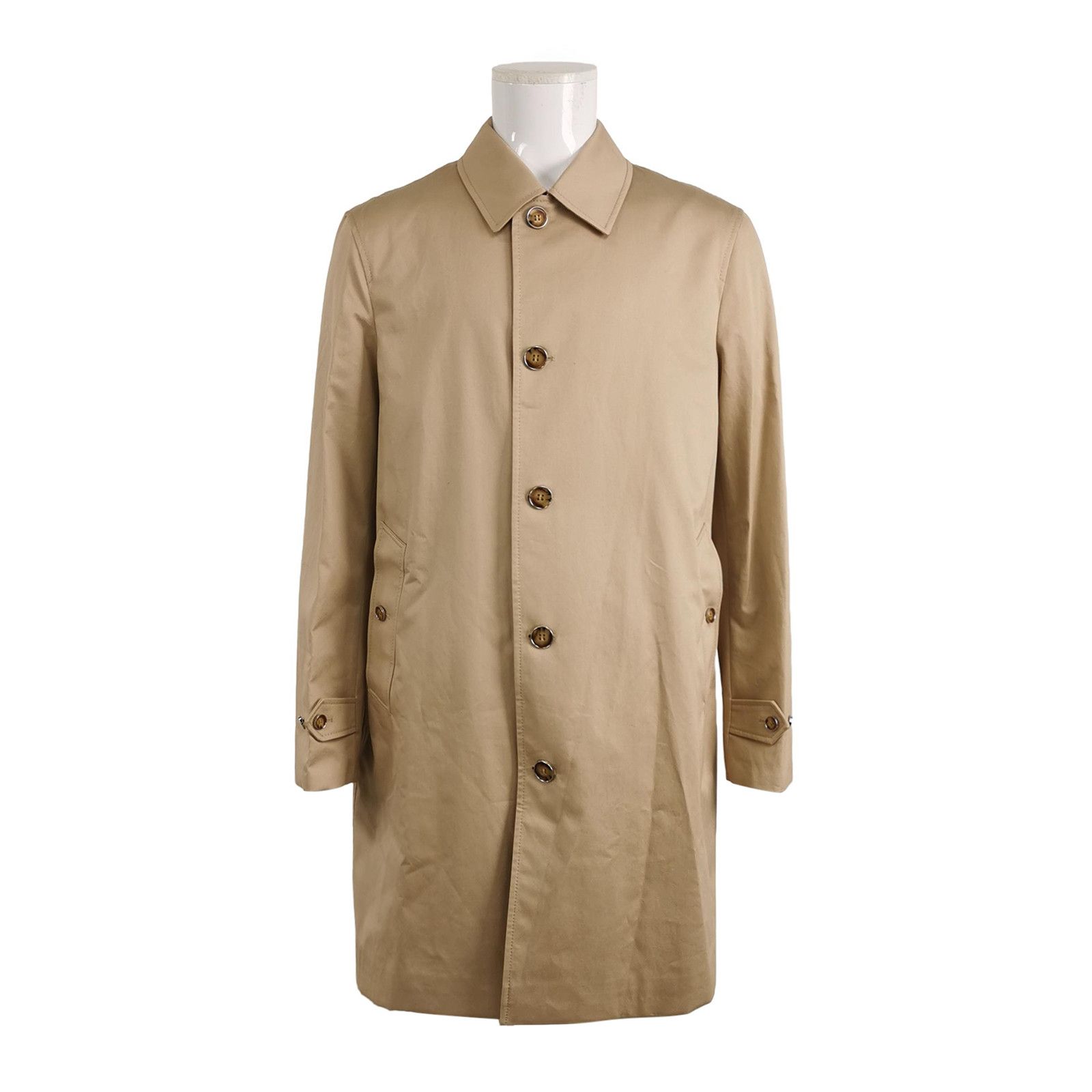 Burberry Burberry Soft Fawn Single Breasted Car Coat Size 52 Size US L / EU 52-54 / 3 - 2 Thumbnail