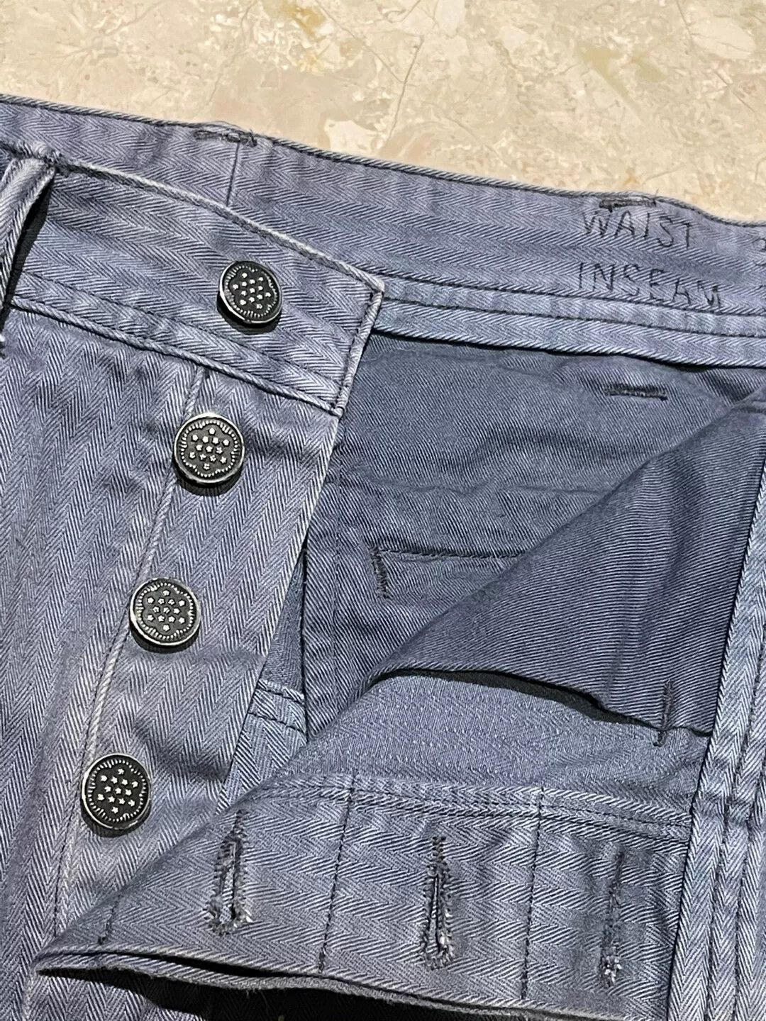 RRL Ralph Lauren RRL Distressed Herringbone Utility Pants 34 Size US 34 / EU 50 - 6 Thumbnail