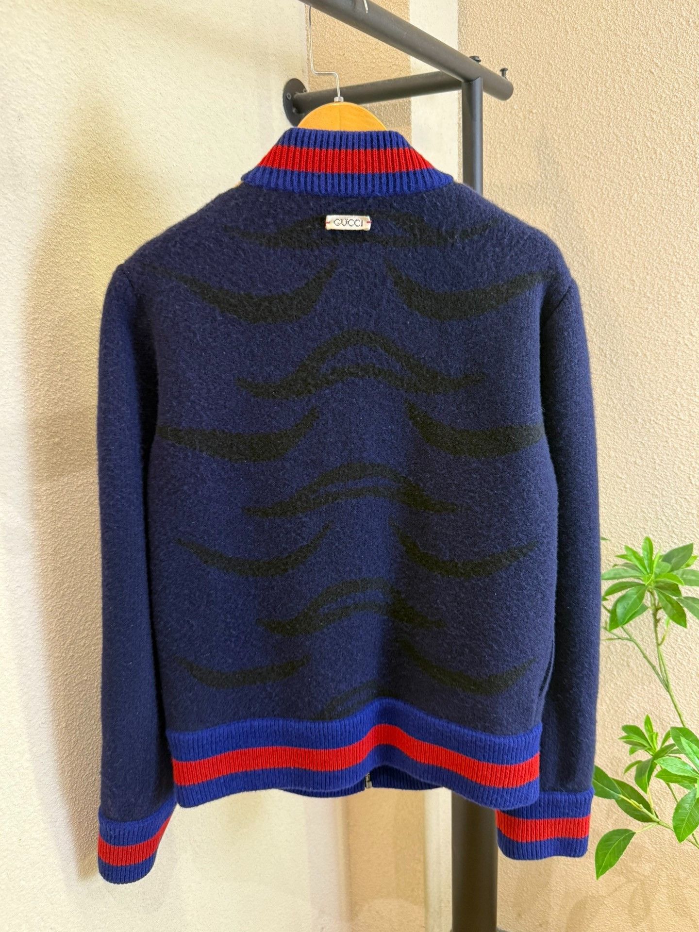 Gucci Gucci Tiger Head Intarsia Wool Zip Sweater Size S Size US S / EU 44-46 / 1 - 3 Thumbnail