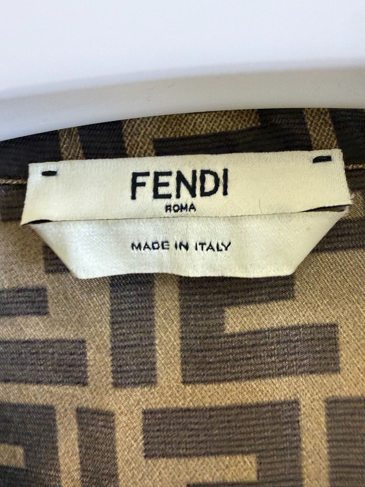 Fendi Fendi Zucca Print Silk Button Up Shirt IT 40 Size S / US 4 / IT 40 - 5 Thumbnail