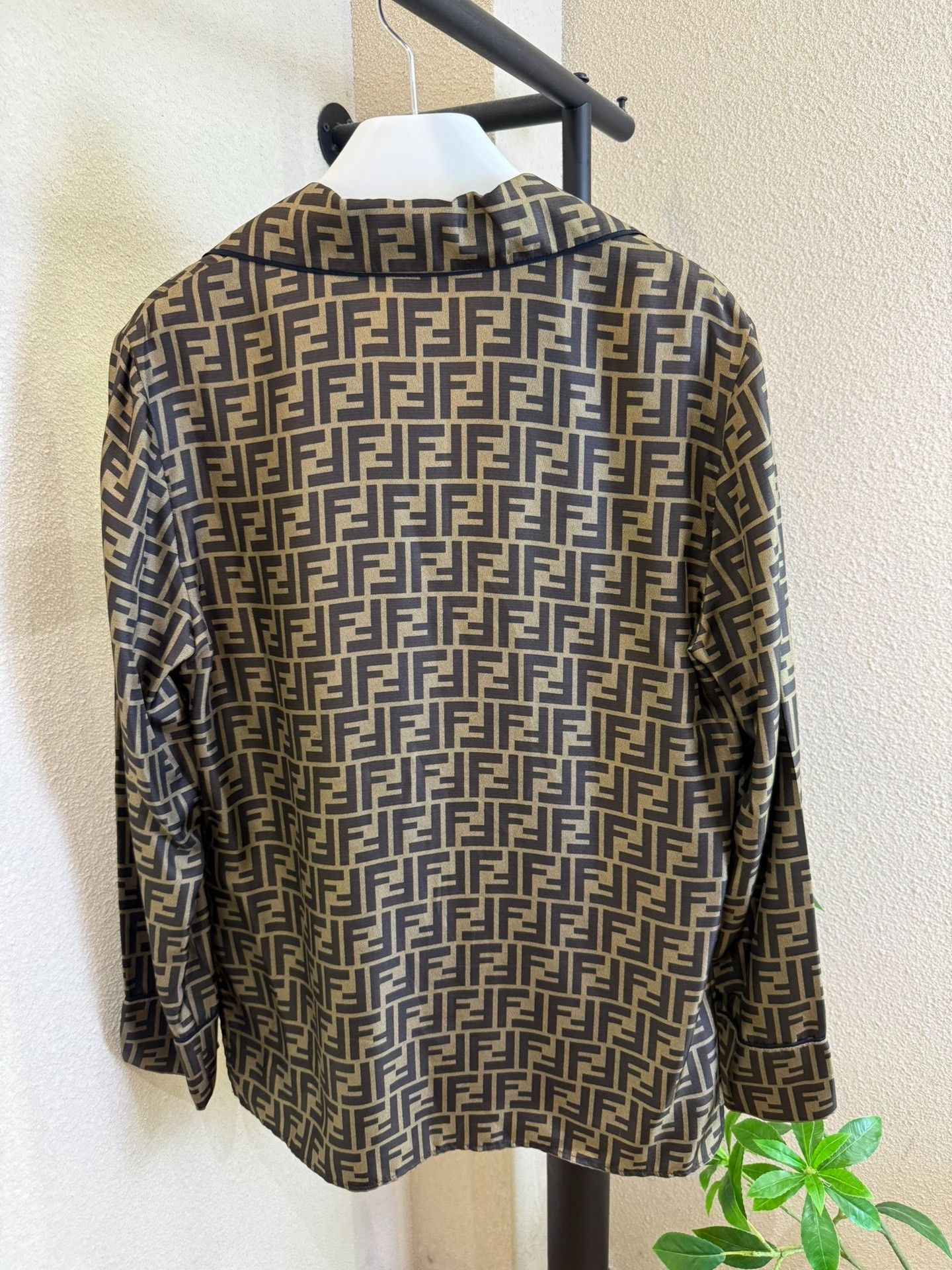 Fendi Fendi Zucca Print Silk Button Up Shirt IT 40 Size S / US 4 / IT 40 - 3 Thumbnail