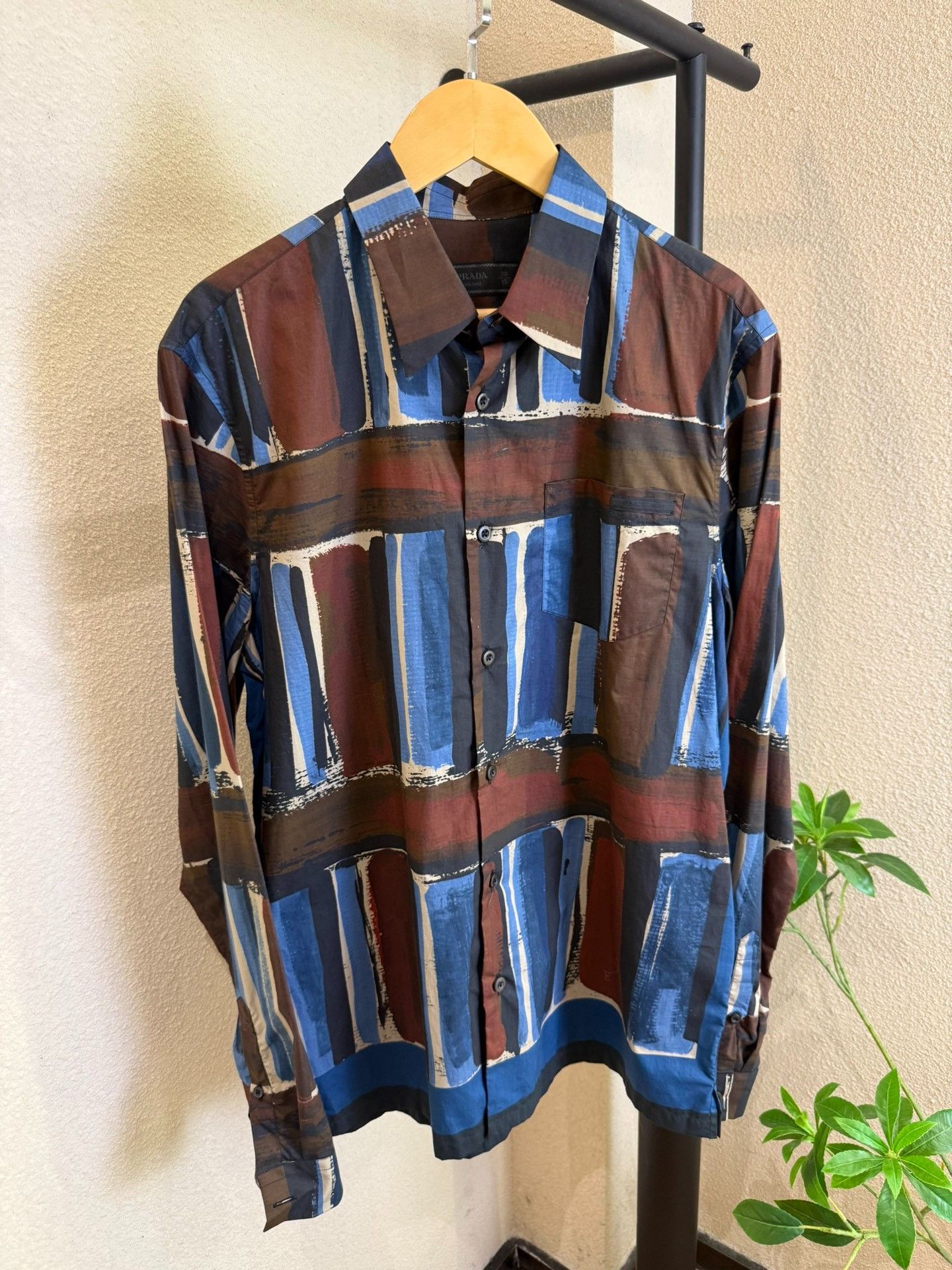 Prada Prada Multi-Color Graphic Shirt Size 38 Size US S / EU 44-46 / 1 - 2 Thumbnail
