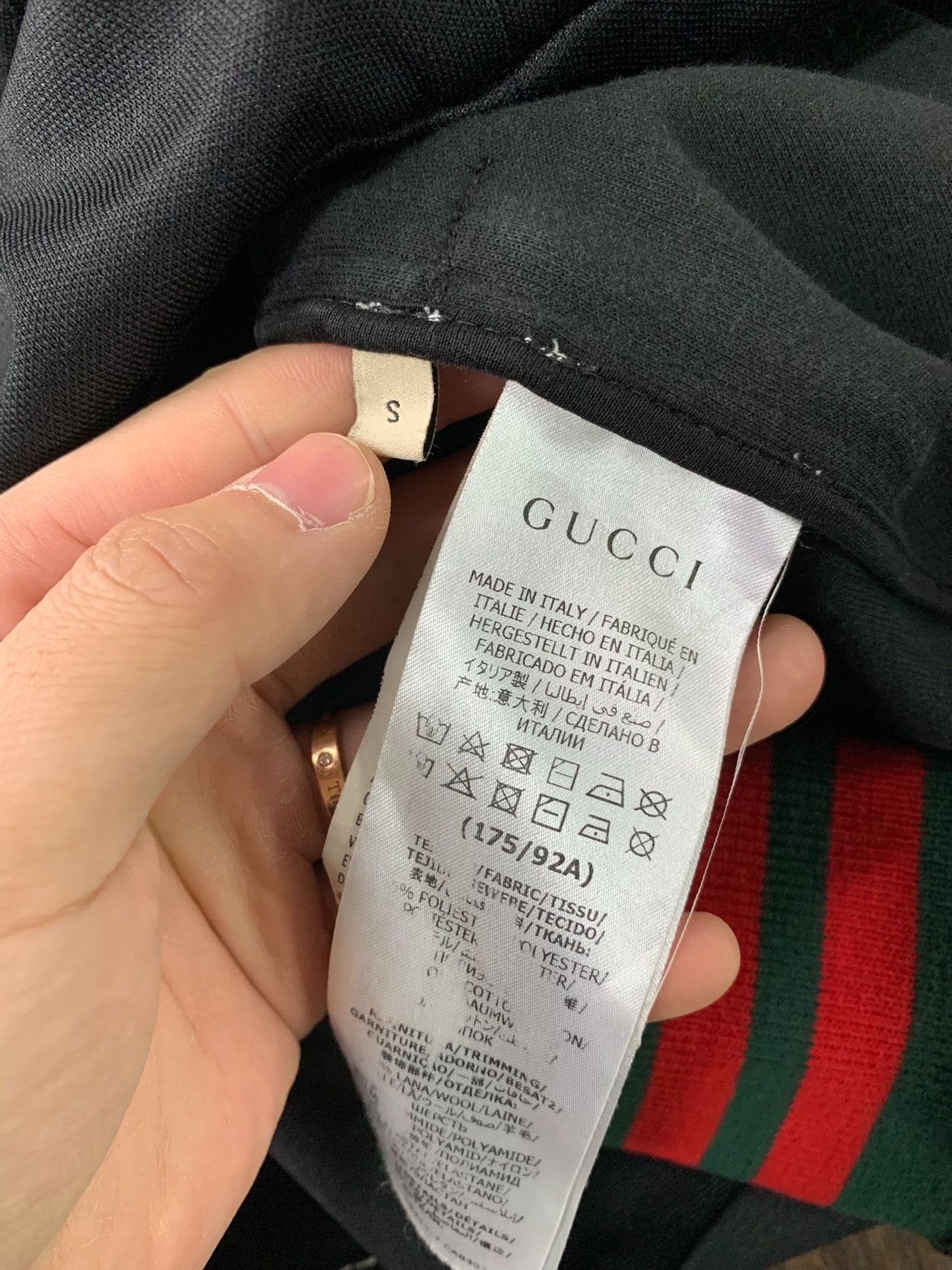 Gucci Gucci Striped Sleeve Logo Track Jacket Size S Size US S / EU 44-46 / 1 - 4 Thumbnail