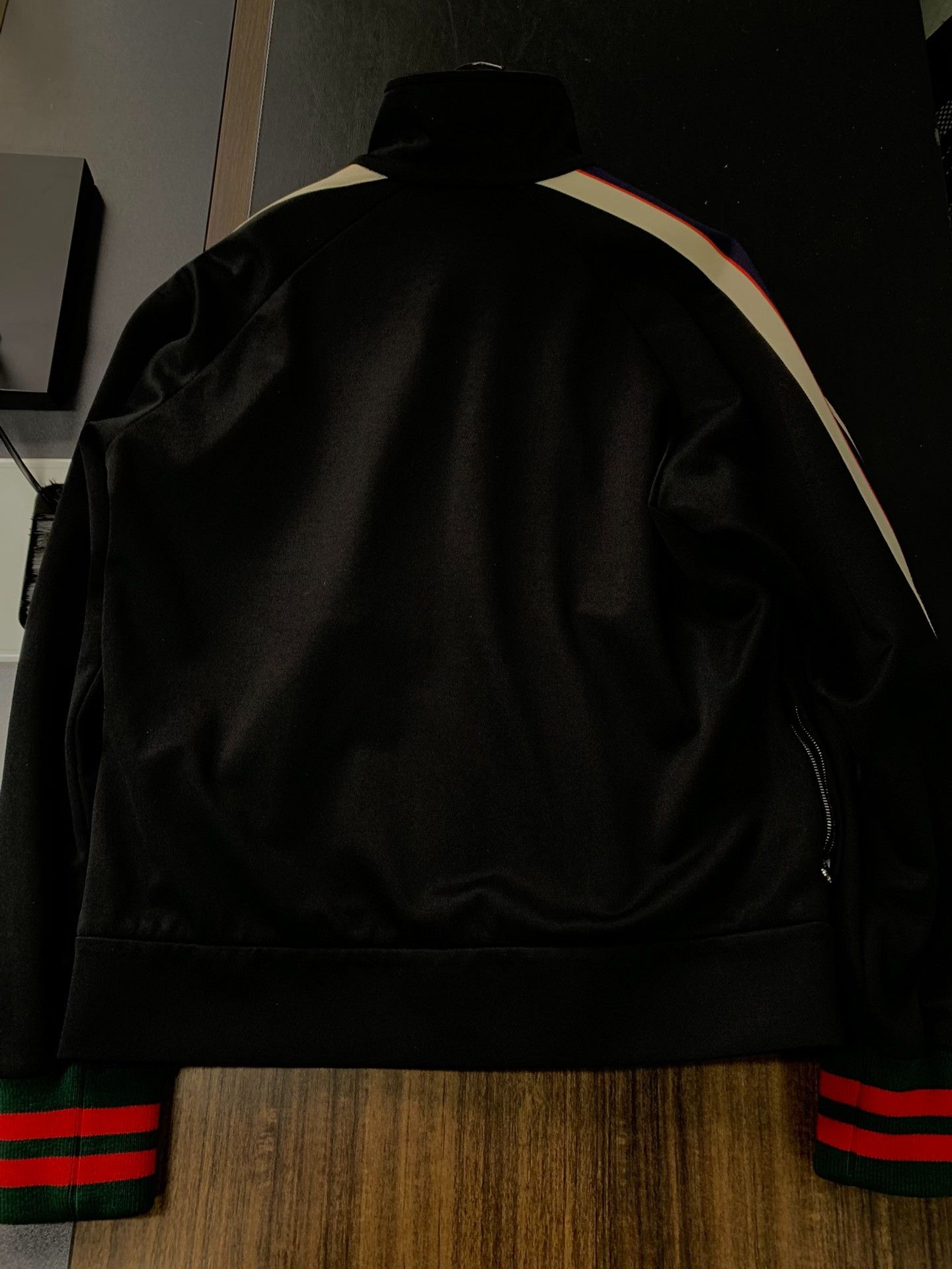 Gucci Gucci Striped Sleeve Logo Track Jacket Size S Size US S / EU 44-46 / 1 - 3 Thumbnail