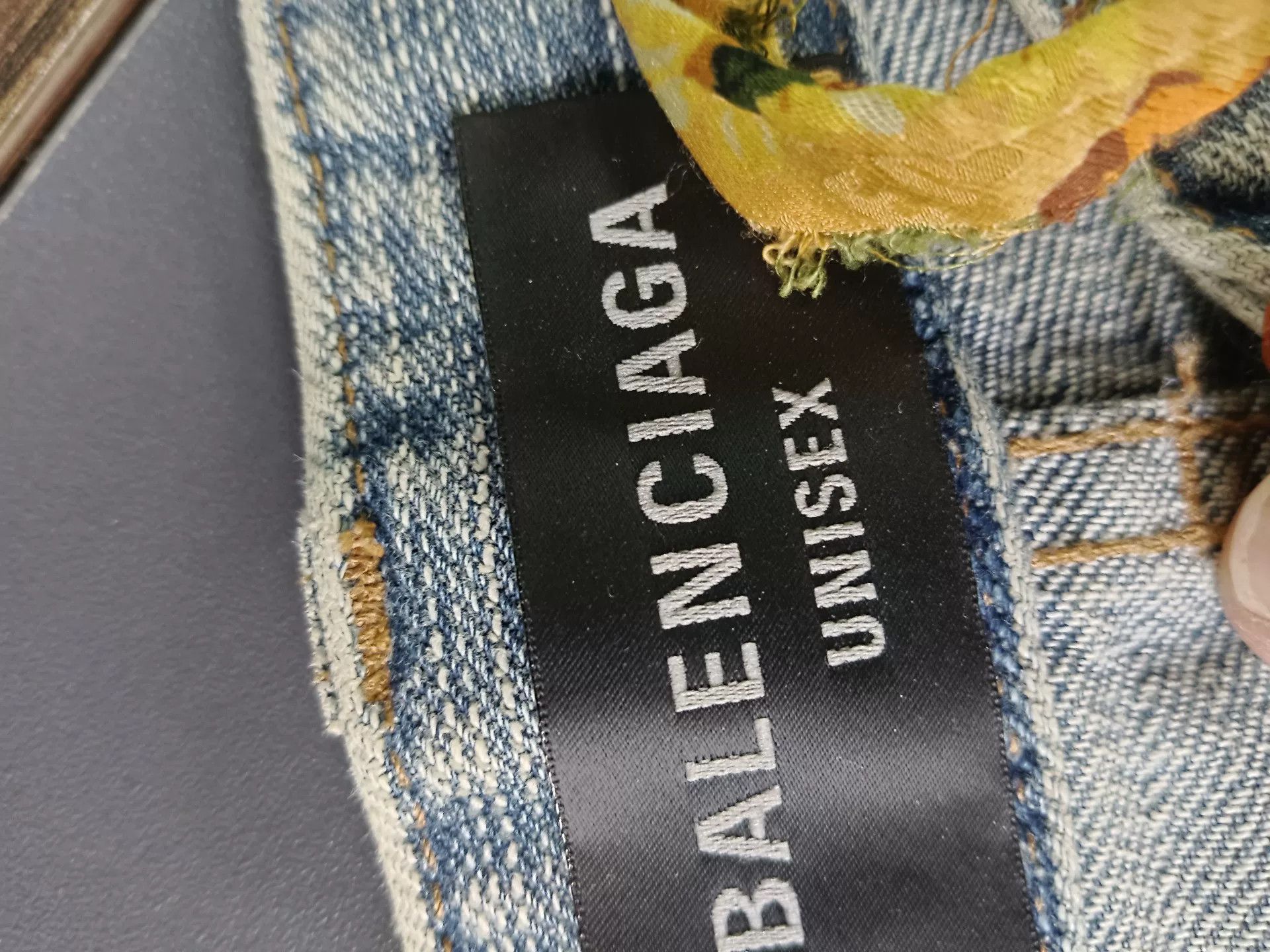 Balenciaga Balenciaga Drawstring Light Blue Panelled Jeans S Size US 30 / EU 46 - 3 Thumbnail