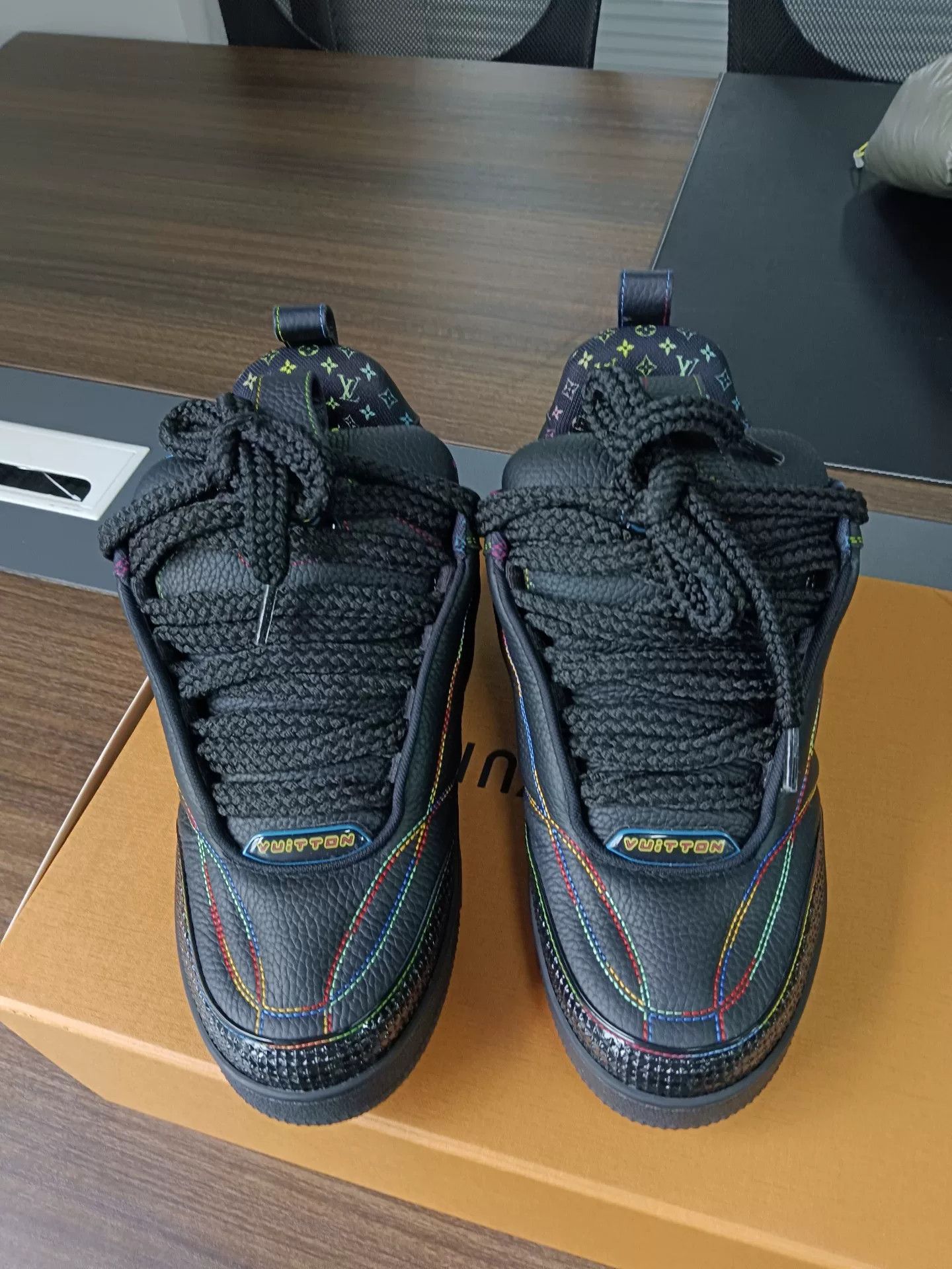 Louis Vuitton Louis Vuitton Rainbow Stitching Skate Sneakers Size 7.5 Size US 8.5 / EU 41-42 - 5 Thumbnail