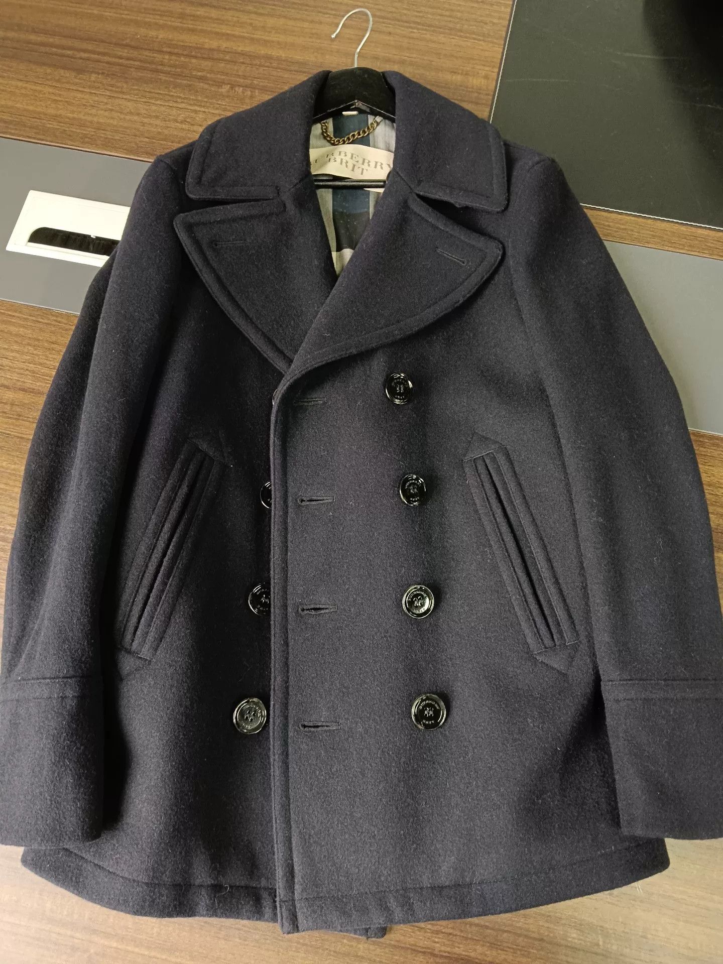 Burberry Burberry Brit Wool Blend Peacoat Size S Size US S / EU 44-46 / 1 - 2 Thumbnail