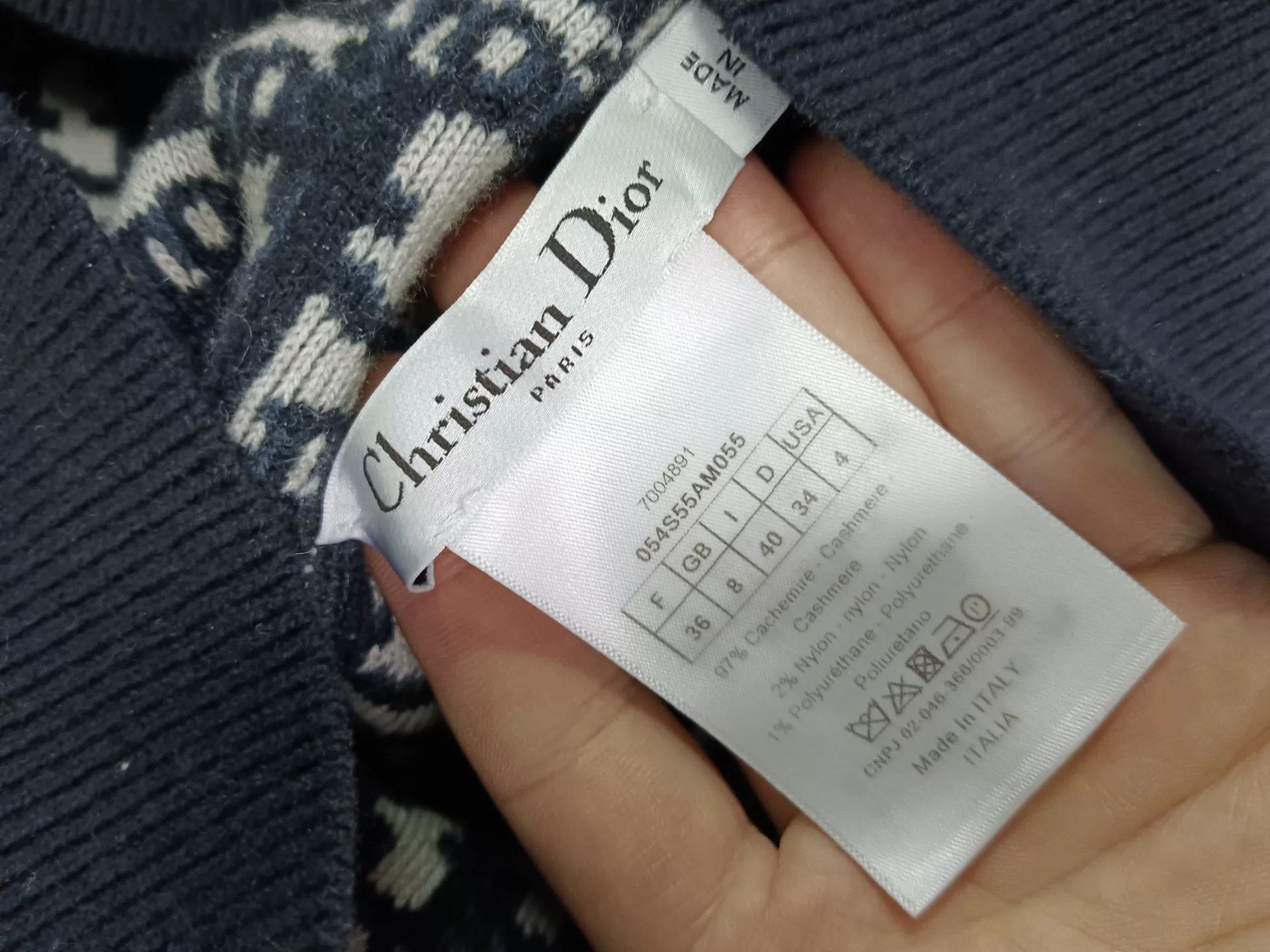 Dior Dior Reversible Oblique Sweater 36 Size XS / US 0-2 / IT 36-38 - 4 Thumbnail