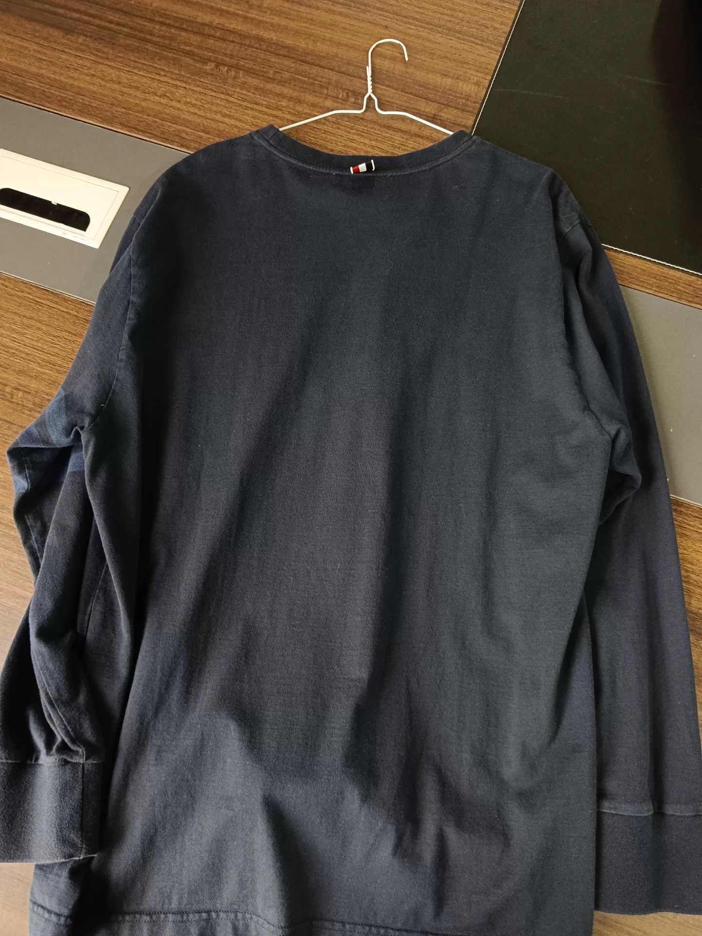 Thom Browne Thom Browne Navy 4-Bar Long Sleeve T-Shirt Size 4 Size US XL / EU 56 / 4 - 6 Thumbnail