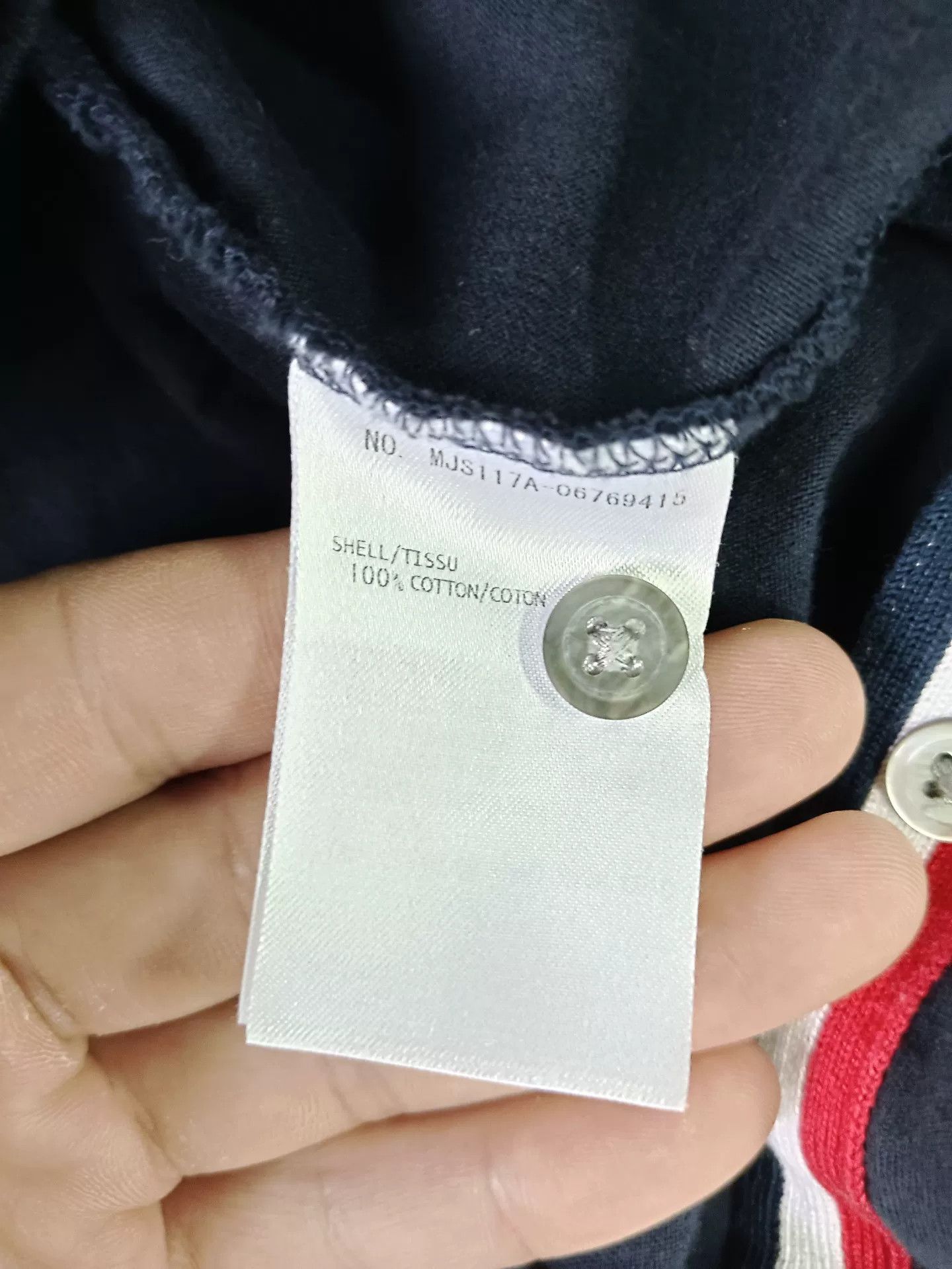 Thom Browne Thom Browne Navy 4-Bar Long Sleeve T-Shirt Size 4 Size US XL / EU 56 / 4 - 5 Thumbnail