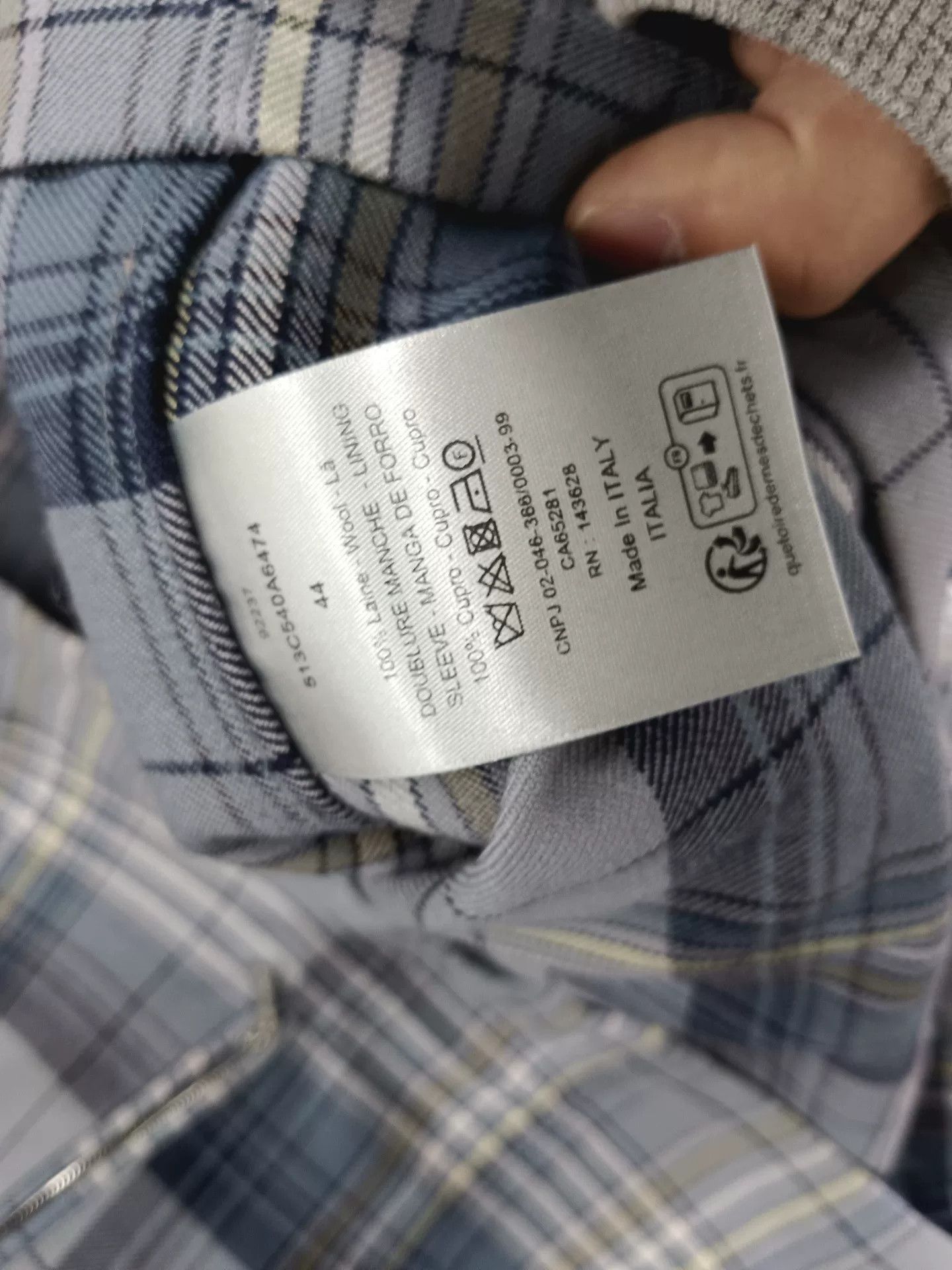 Dior Dior Plaid Wool Zip Jacket Size 44 Size US S / EU 44-46 / 1 - 4 Thumbnail