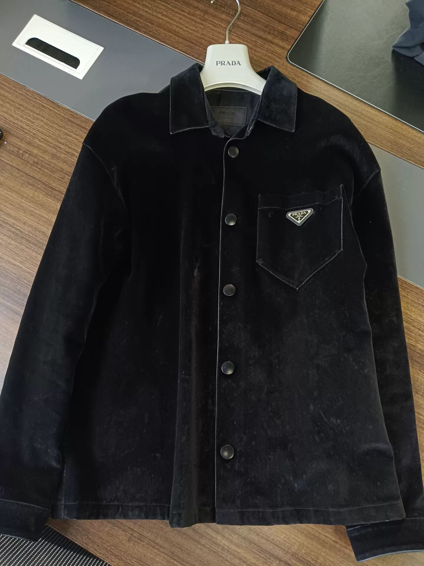 Prada Prada Corduroy Triangle Logo Jacket L Size US L / EU 52-54 / 3 - 2 Thumbnail