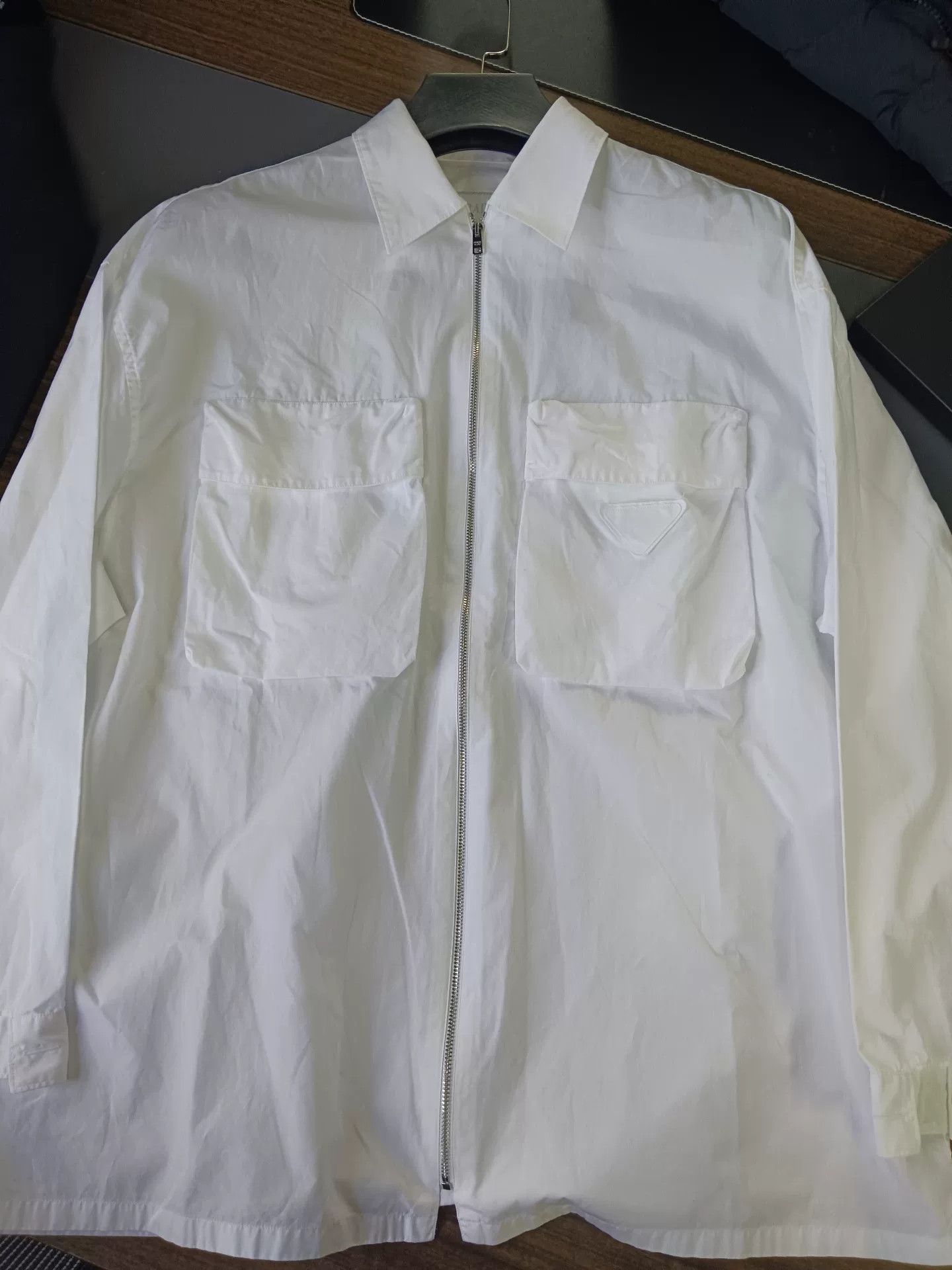 Prada Prada White Zip-Up Jacket Size XS Size US XS / EU 42 / 0 - 2 Thumbnail