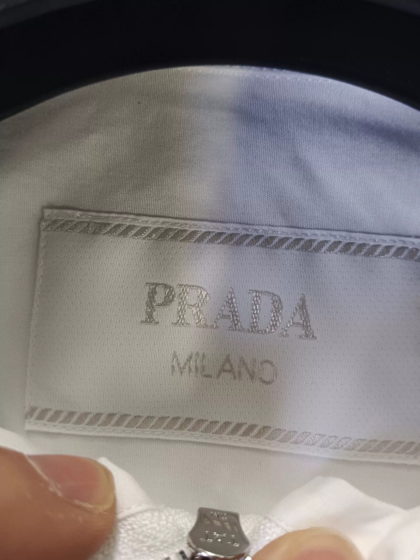 Prada Prada White Zip-Up Jacket Size XS Size US XS / EU 42 / 0 - 5 Thumbnail