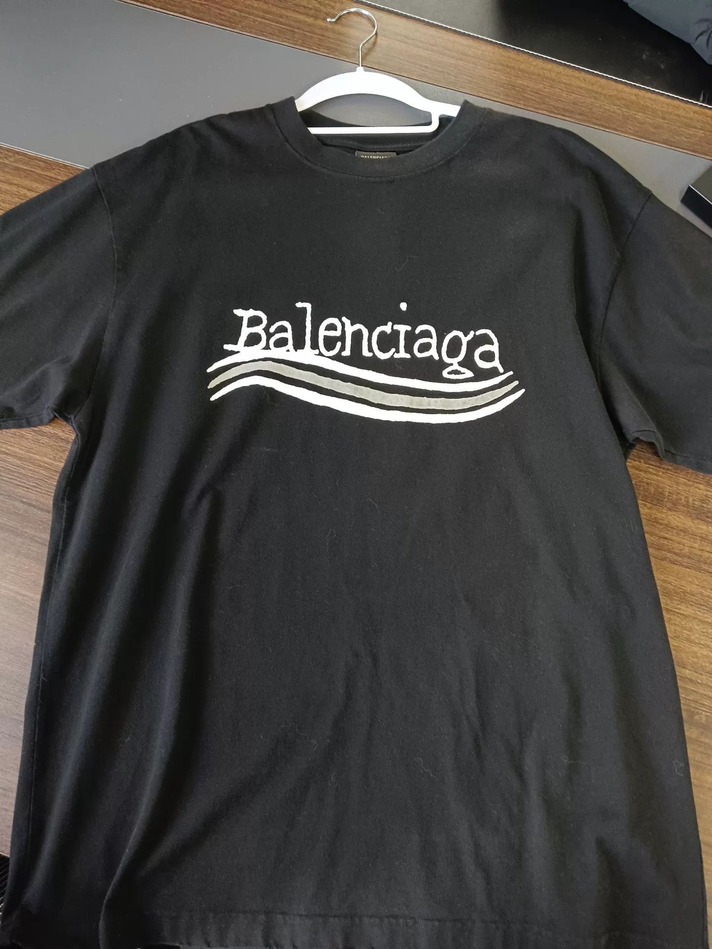 Balenciaga Balenciaga Wave Logo T-Shirt XS Size US XS / EU 42 / 0 - 2 Thumbnail