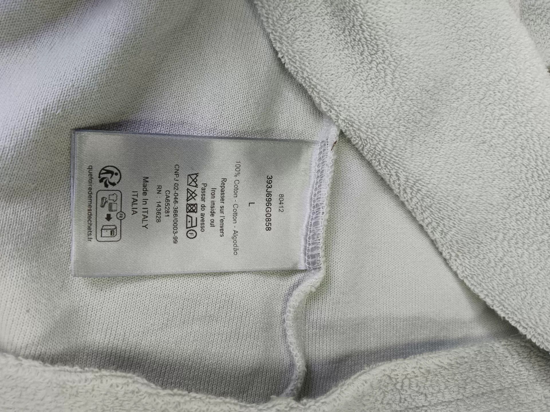 Dior Dior Terry Cotton Logo T-Shirt Size L Size US L / EU 52-54 / 3 - 5 Thumbnail
