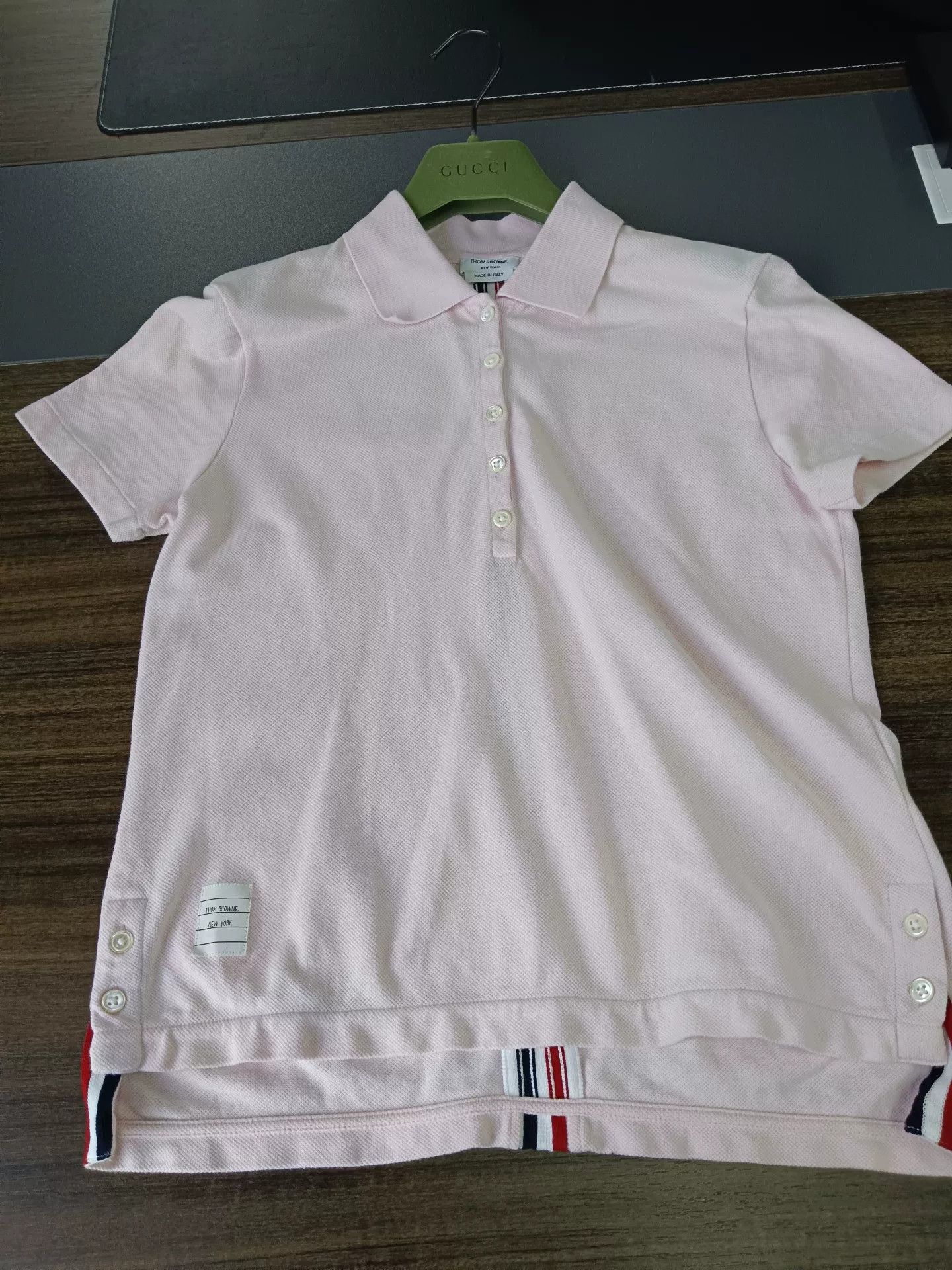Thom Browne Thom Browne Back Stripe Polo Shirt US XXS Size US XXS / EU 40 - 2 Thumbnail