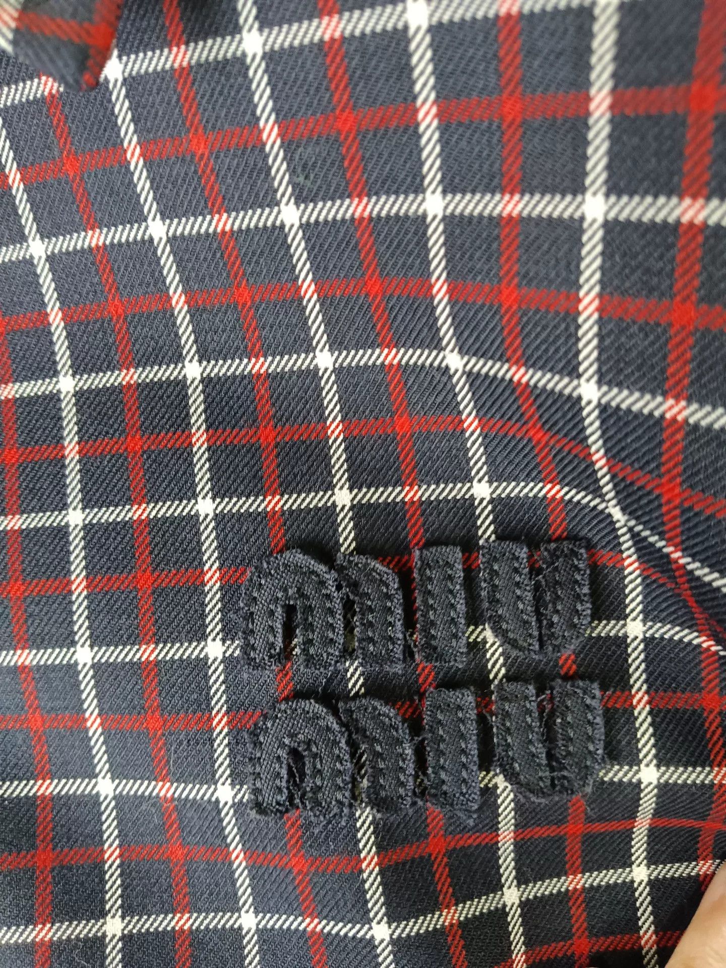 Miu Miu Miu Miu Check Zip Jacket IT 36 Size XS / US 0-2 / IT 36-38 - 4 Thumbnail