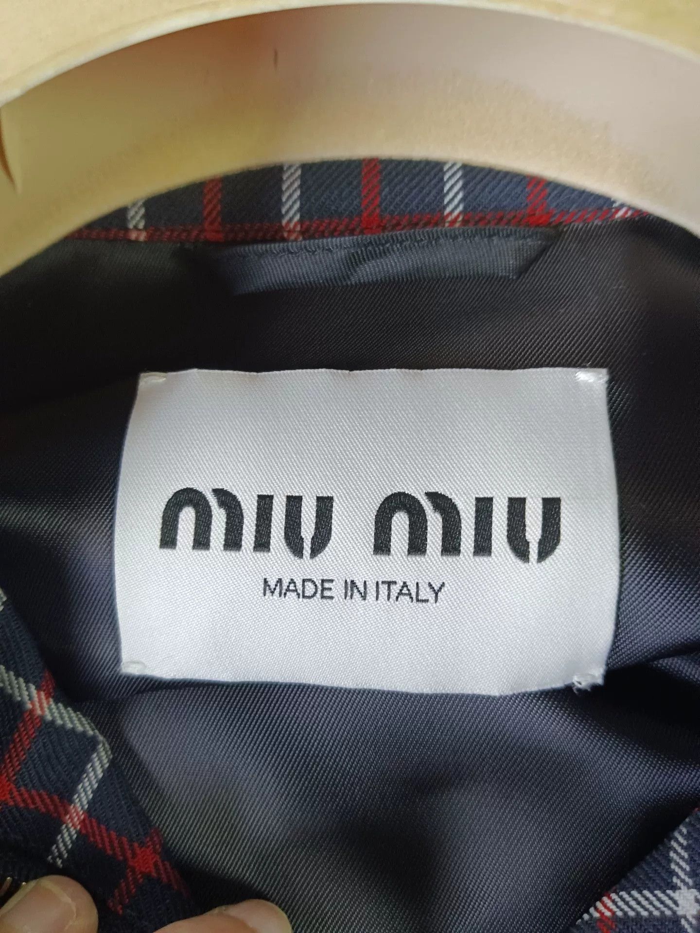 Miu Miu Miu Miu Check Zip Jacket IT 36 Size XS / US 0-2 / IT 36-38 - 5 Thumbnail