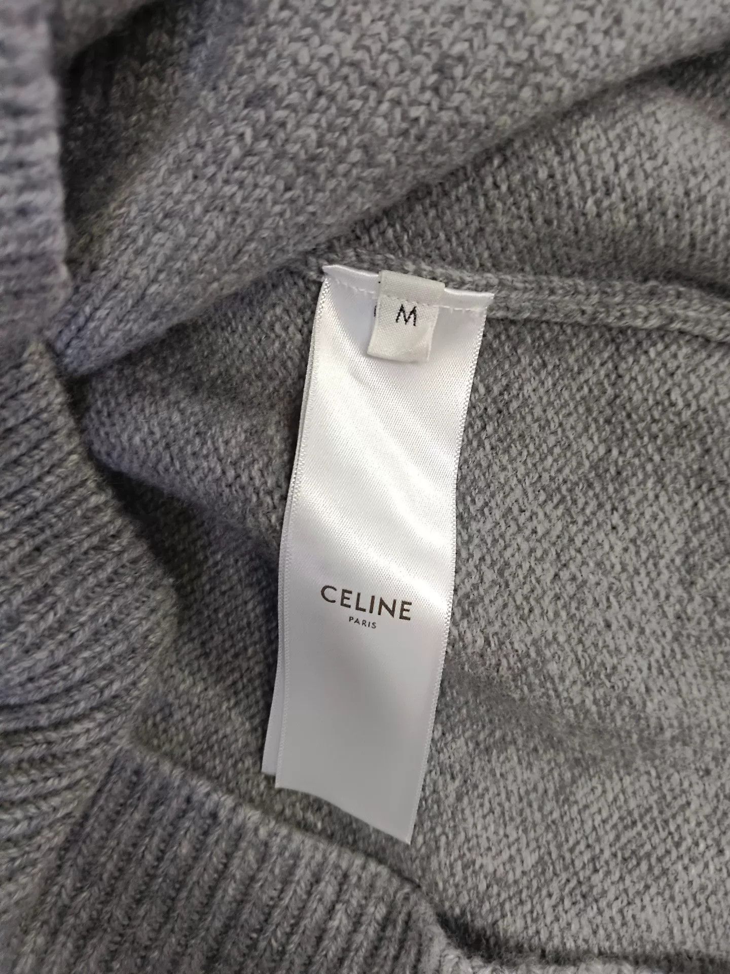 Celine Celine Triomphe Embroidery Zip Hoodie Gray M Size US M / EU 48-50 / 2 - 6 Thumbnail