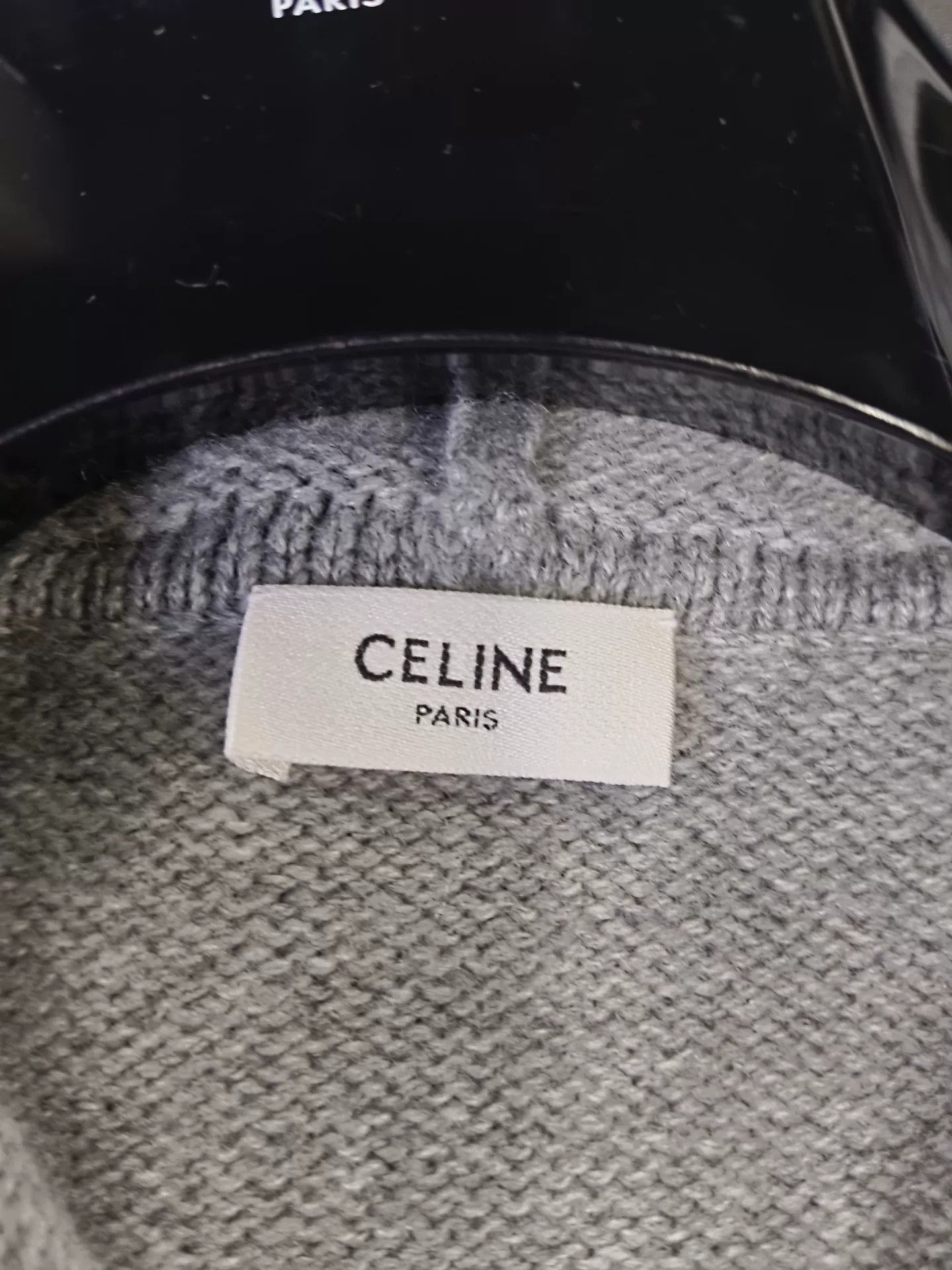 Celine Celine Triomphe Embroidery Zip Hoodie Gray M Size US M / EU 48-50 / 2 - 5 Thumbnail