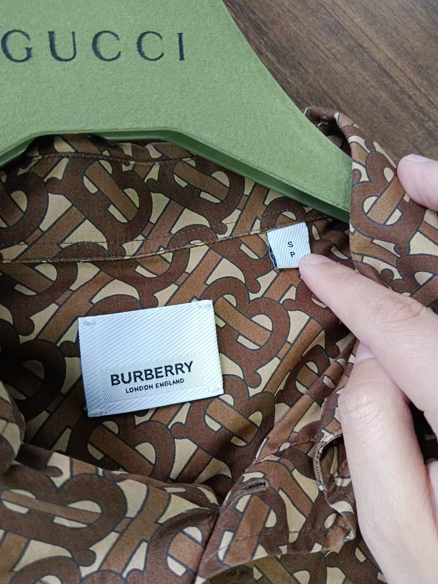 Burberry Burberry Monogram Print Striped Pocket Shirt S Size US S / EU 44-46 / 1 - 4 Thumbnail