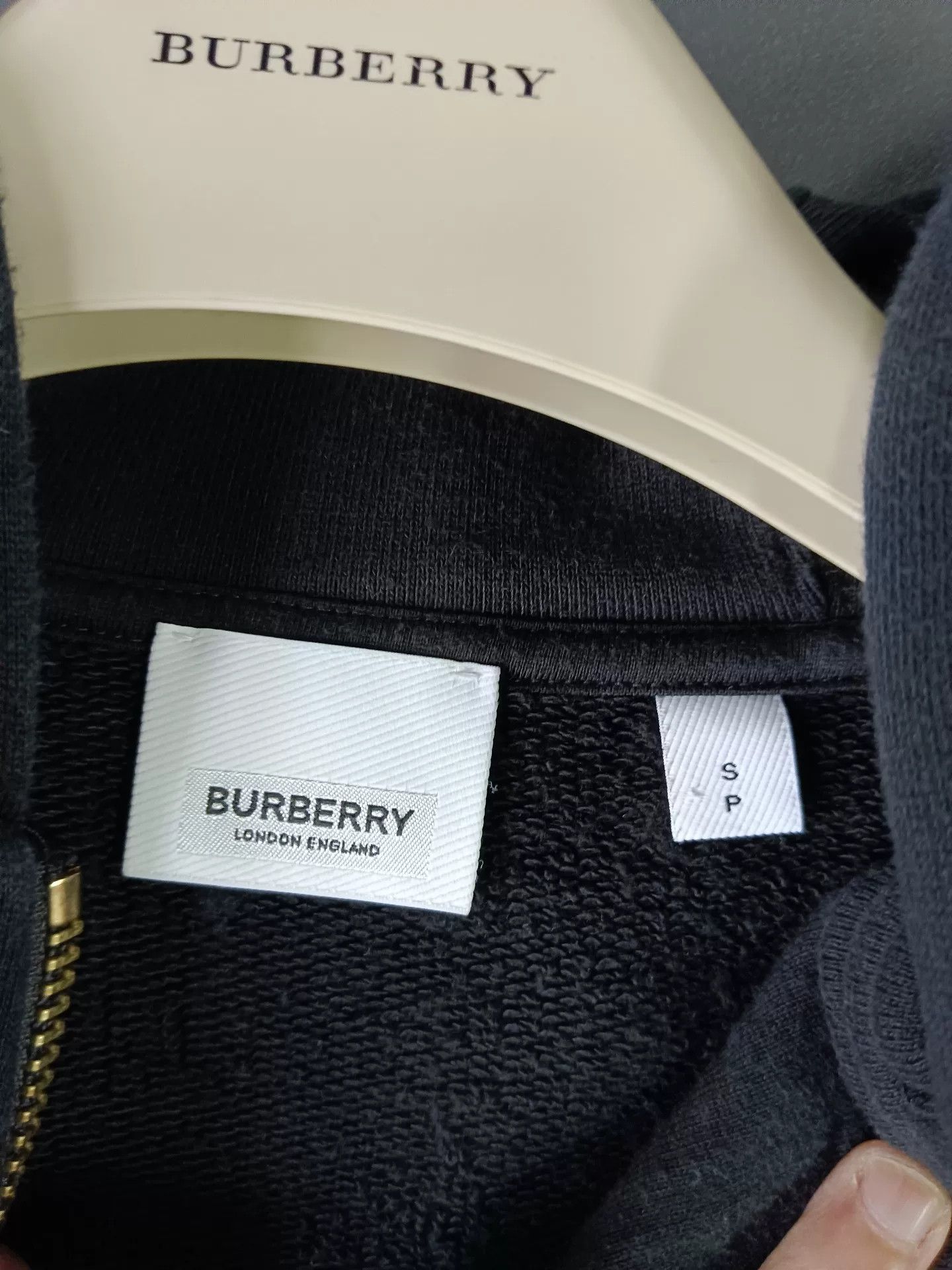 Burberry Burberry Check Sleeve Logo Zip Hoodie Size S Size US S / EU 44-46 / 1 - 5 Thumbnail