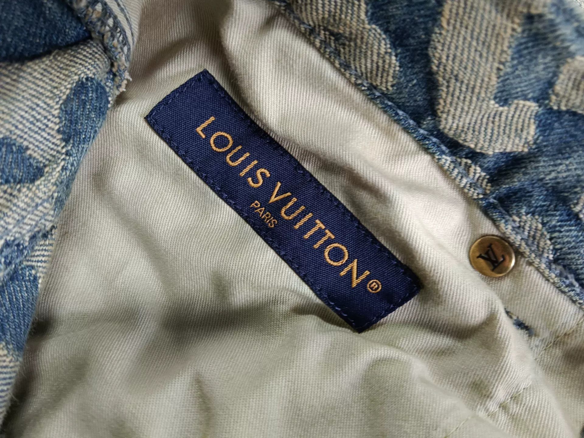 Louis Vuitton Louis Vuitton x NIGO Damier Duck Denim Jeans Size 29 Size US 29 - 5 Thumbnail