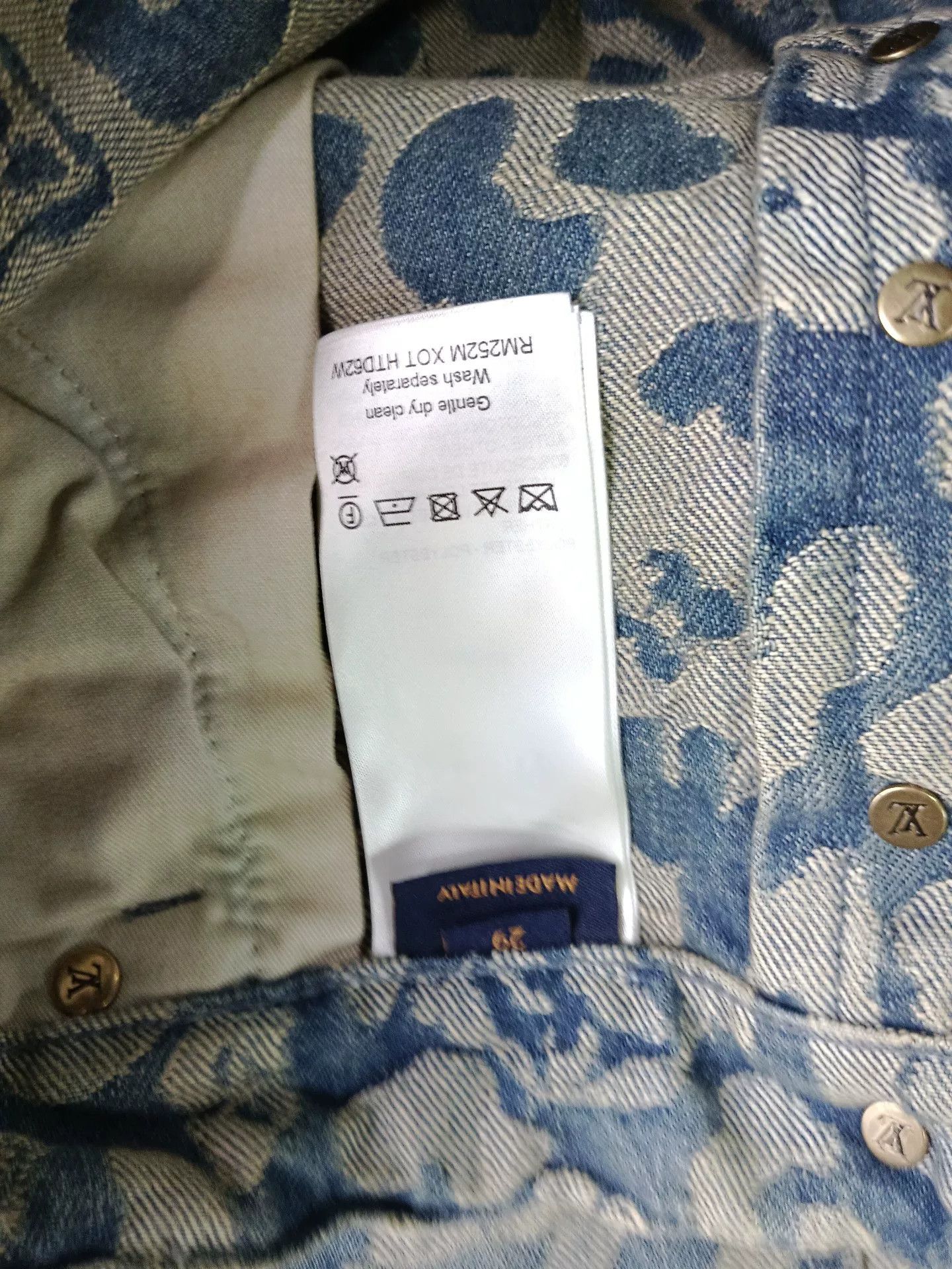 Louis Vuitton Louis Vuitton x NIGO Damier Duck Denim Jeans Size 29 Size US 29 - 4 Thumbnail