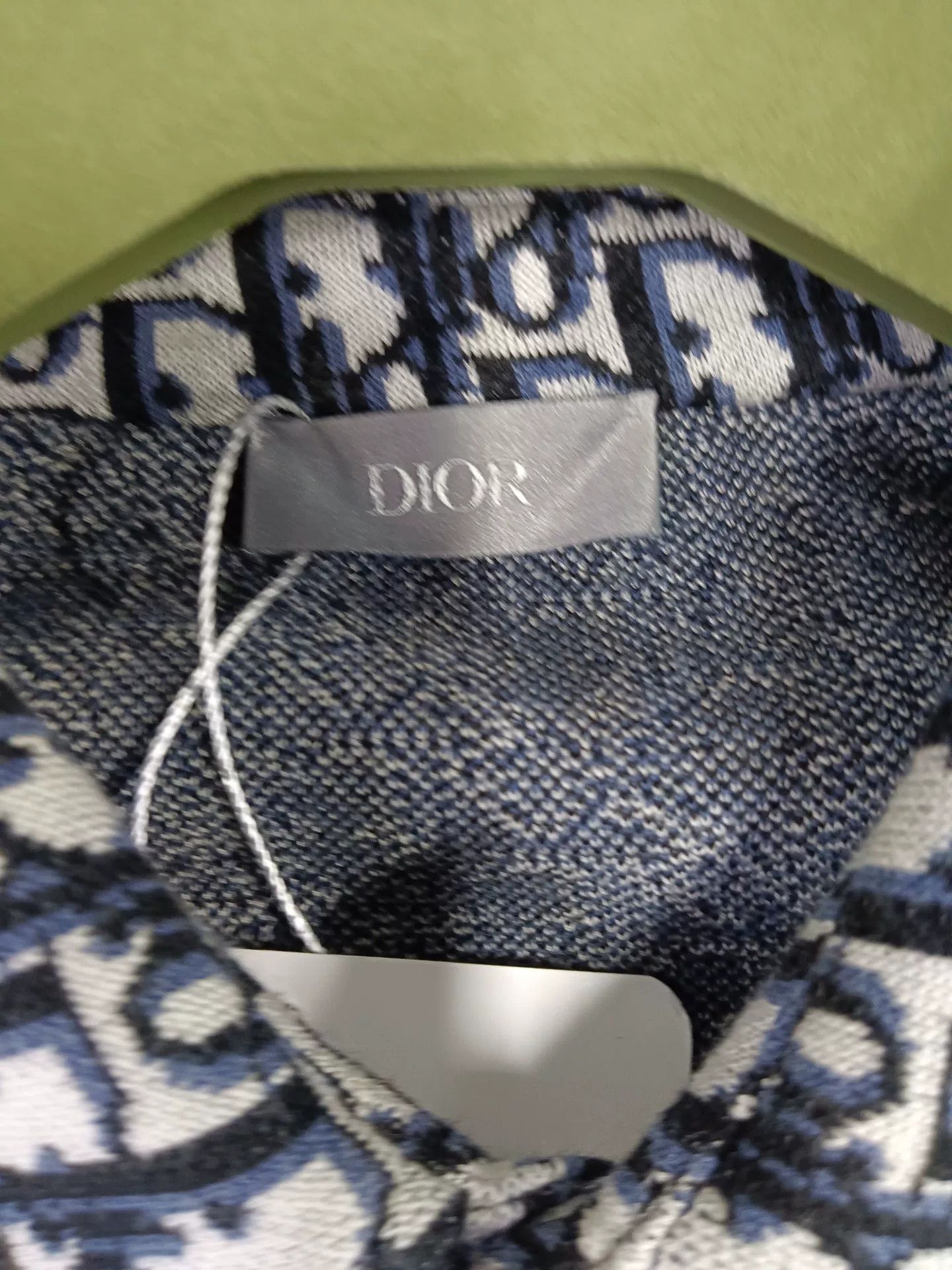 Dior Dior Oblique Monogram Knit Shirt Size M Size US M / EU 48-50 / 2 - 4 Thumbnail