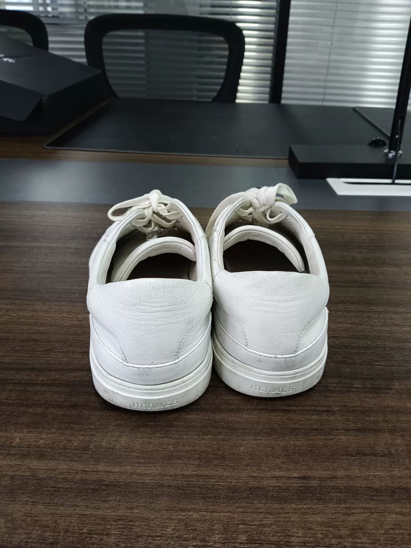 Hermes Hermes White Leather Day Kelly Sneakers 41 Size US 8 / EU 41 - 4 Thumbnail