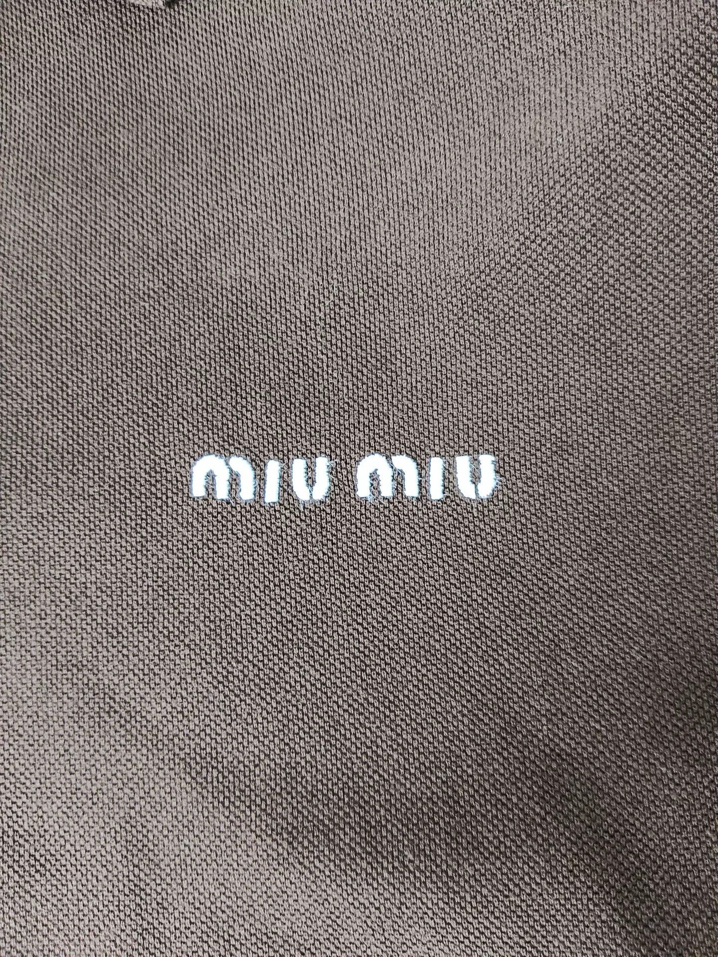 Miu Miu Miu Miu Brown Layered Long Sleeve Polo S Size US S / EU 44-46 / 1 - 3 Thumbnail