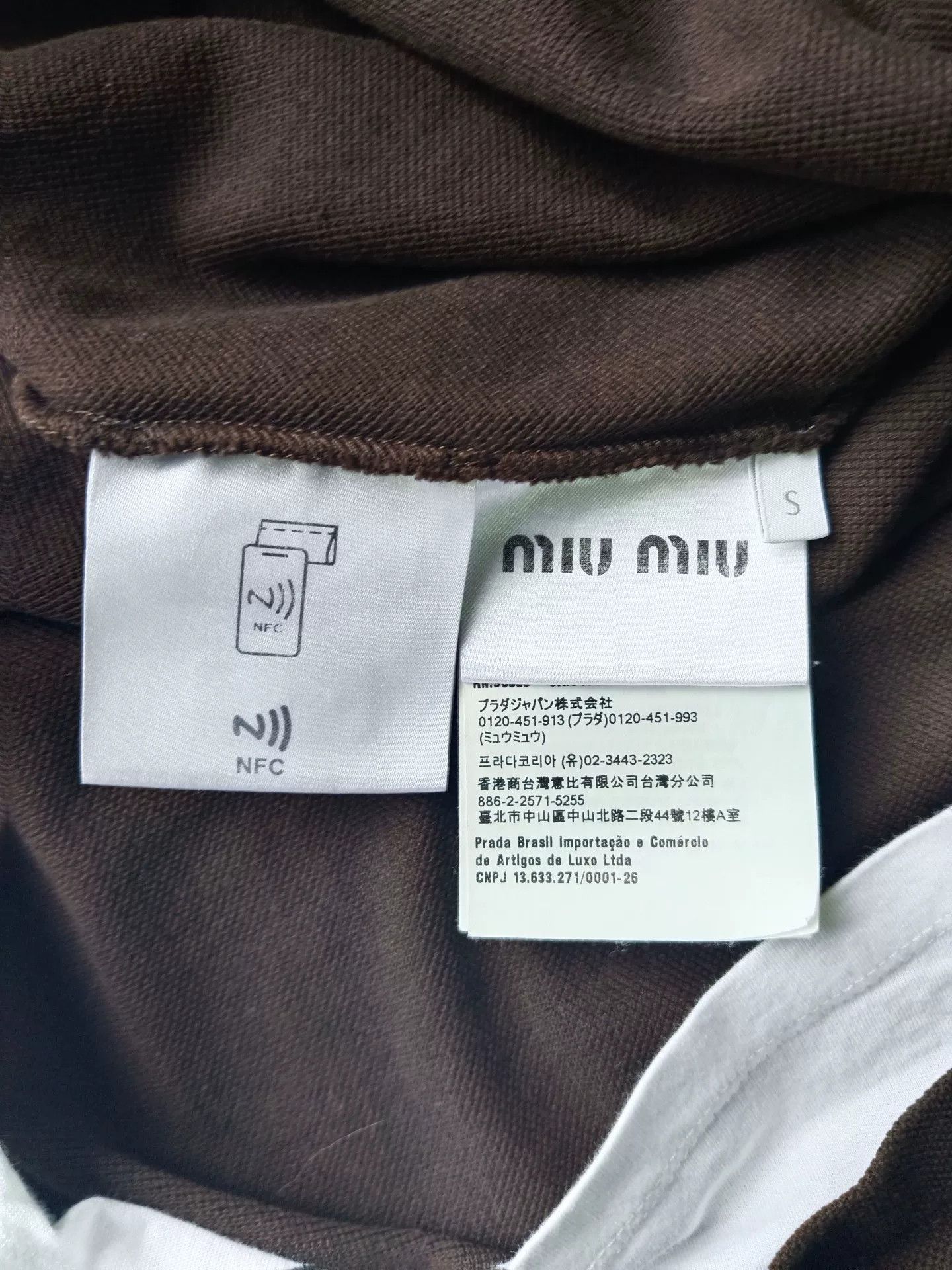 Miu Miu Miu Miu Brown Layered Long Sleeve Polo S Size US S / EU 44-46 / 1 - 5 Thumbnail