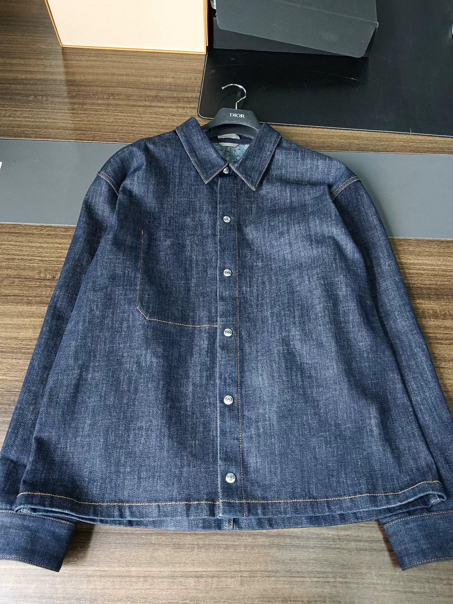 Dior Dior Oblique Lining Denim Jacket Size 50 Size US M / EU 48-50 / 2 - 2 Thumbnail