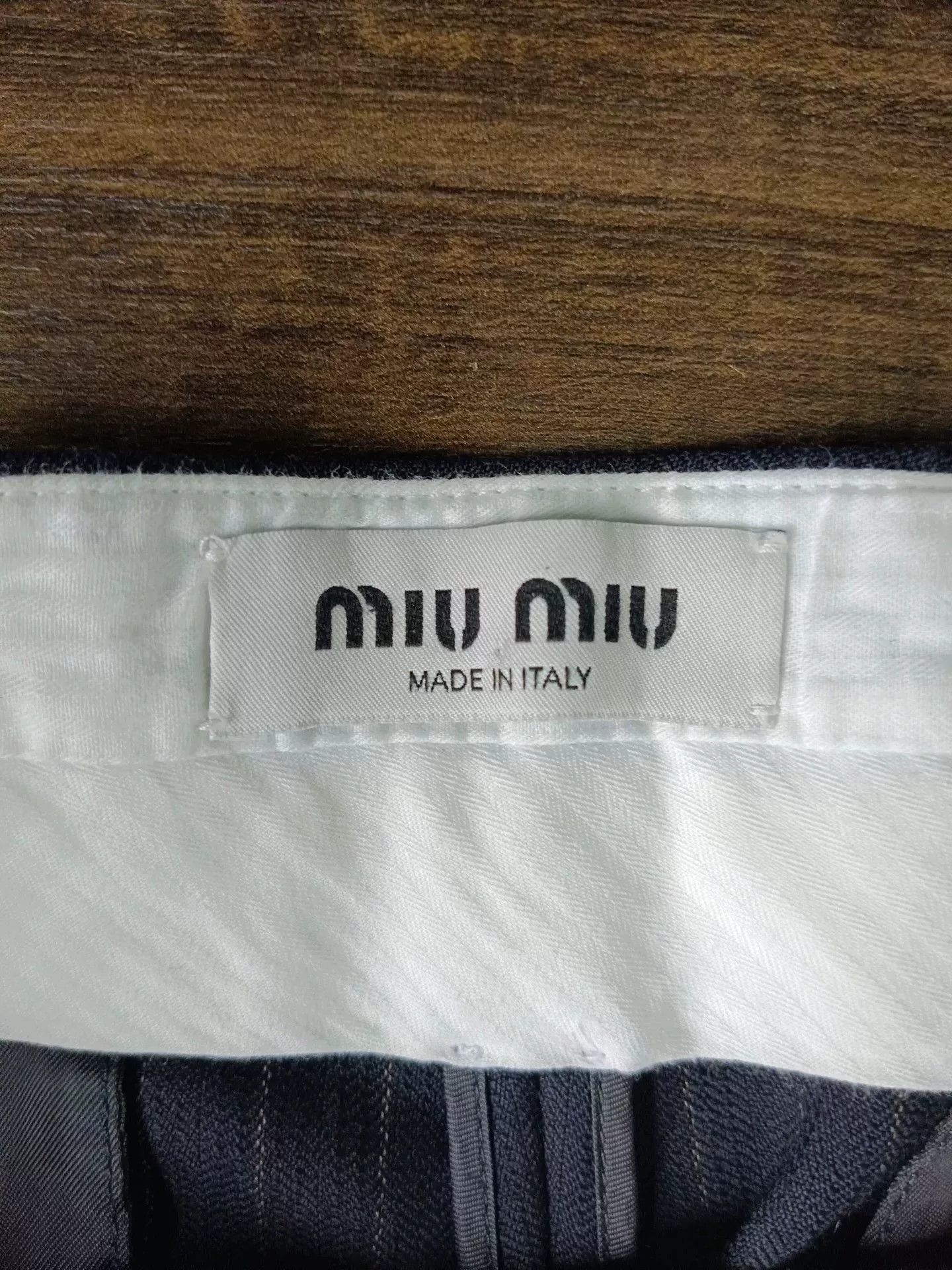 Miu Miu Miu Miu Pinstripe Italian Trousers US 34 Size US 34 / EU 50 - 3 Thumbnail