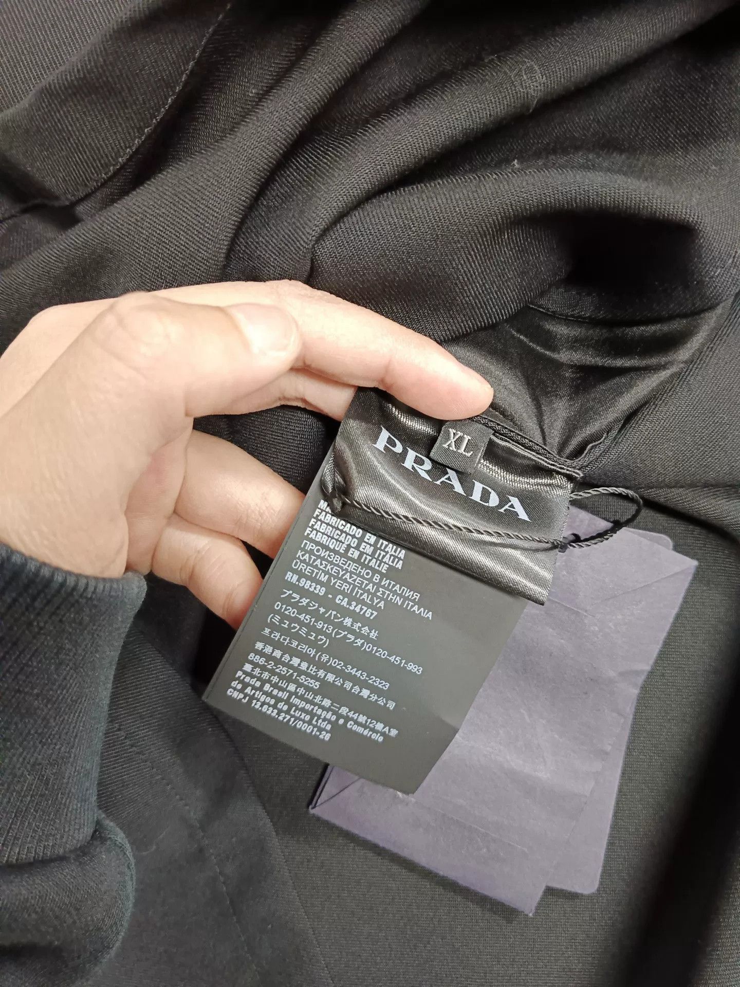 Prada Prada Triangle Logo Zip Jacket XL Size US XL / EU 56 / 4 - 5 Thumbnail