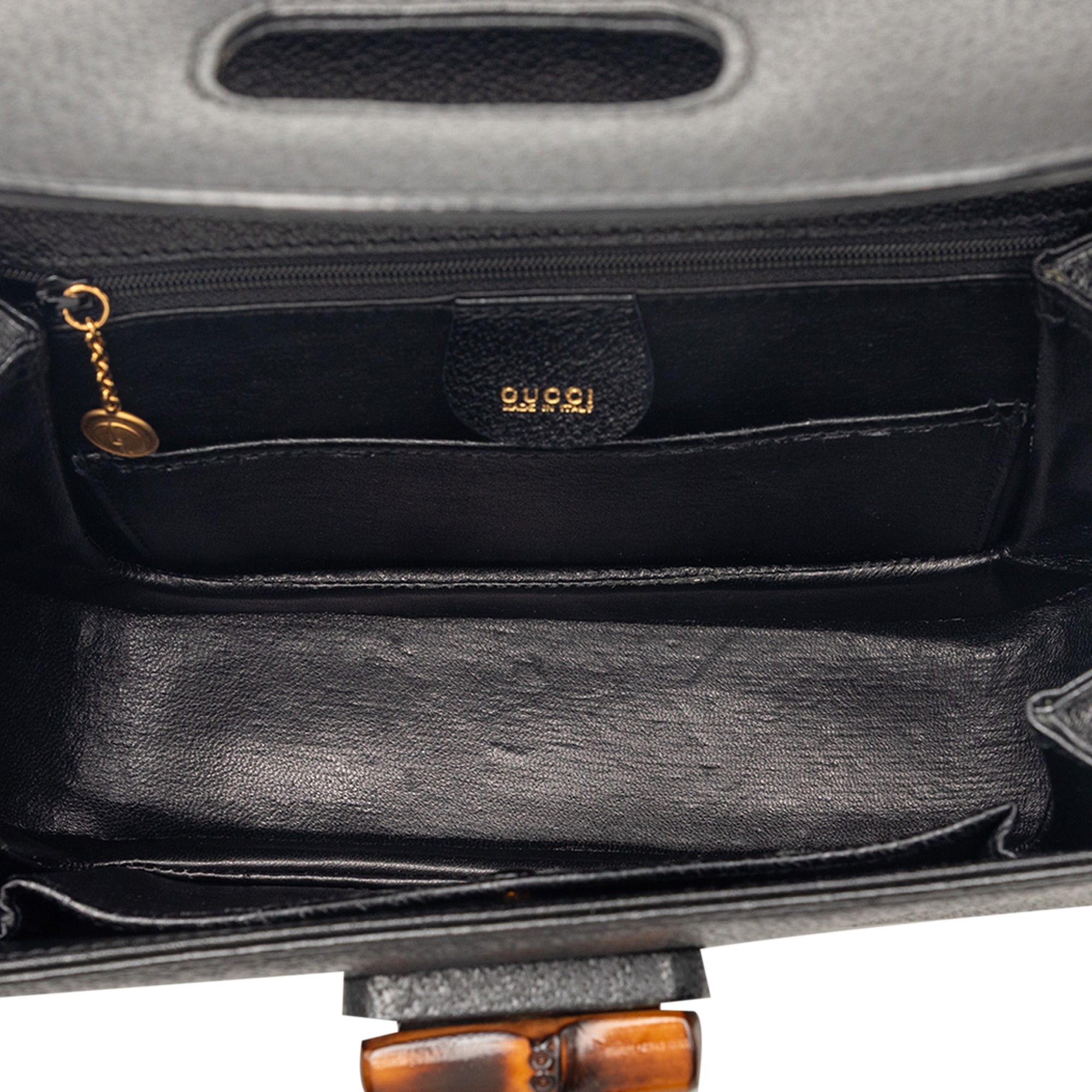 Gucci Small Grained Calfskin Bamboo Night Size ONE SIZE - 4 Thumbnail