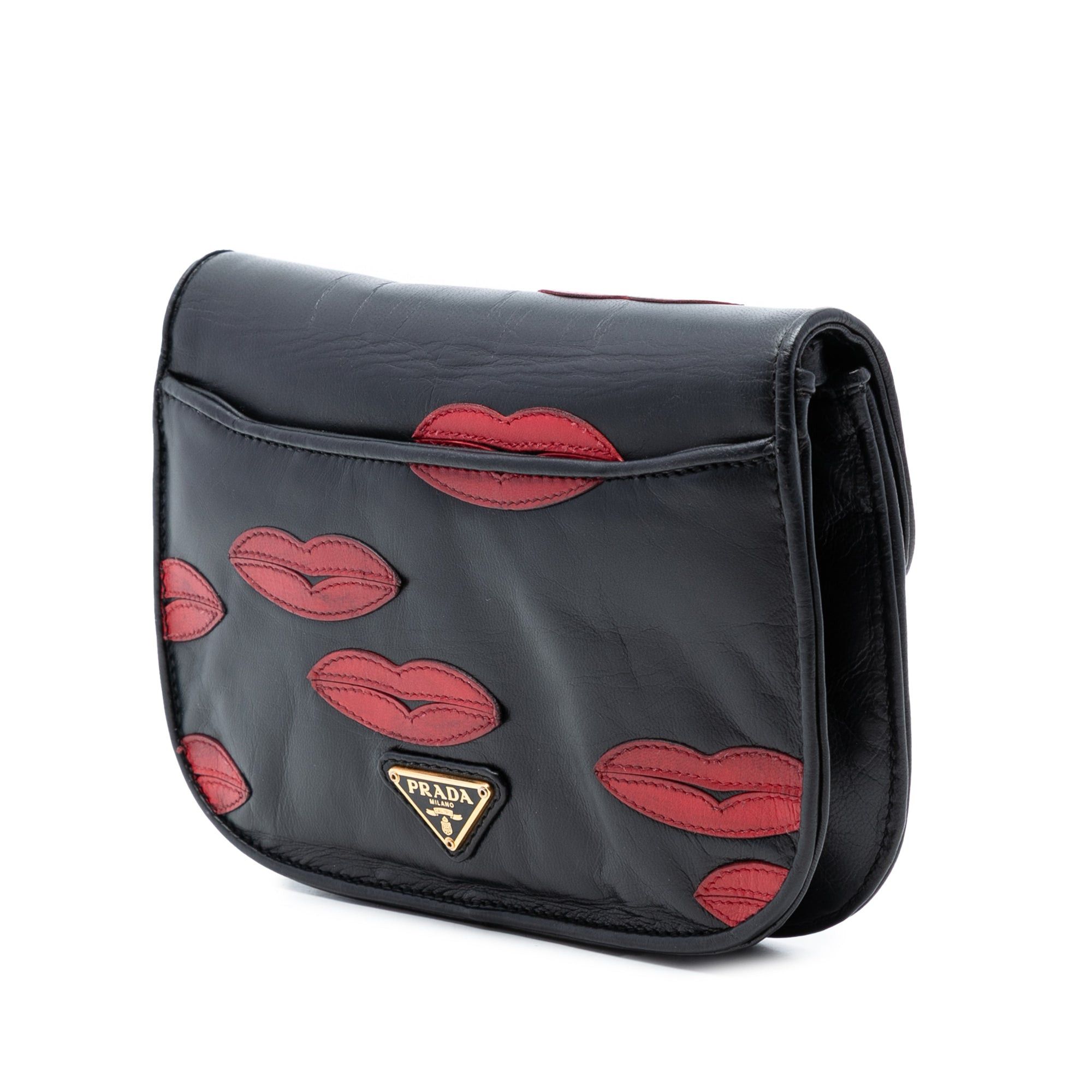 Prada Leather Lips Applique Crossbody Size ONE SIZE - 2 Thumbnail