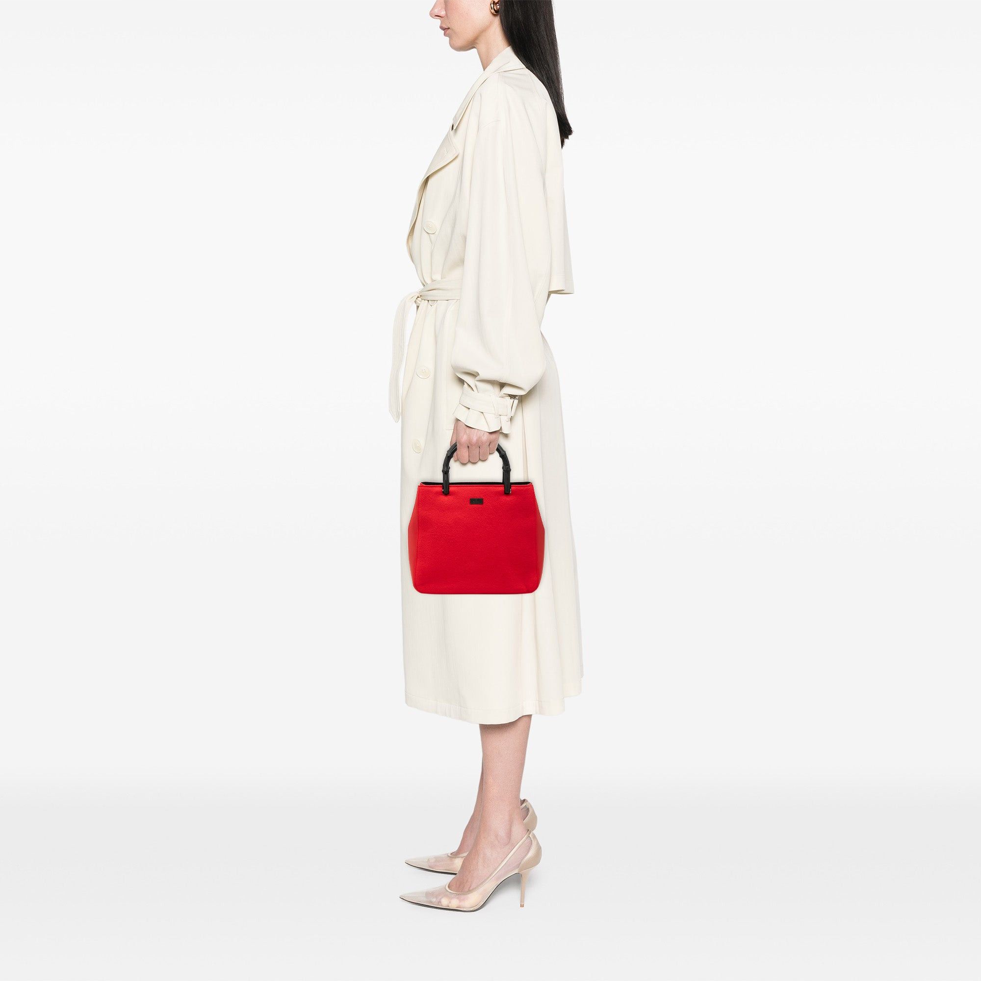 Gucci Wool and Calfskin Bamboo Top Handle Bag Size ONE SIZE - 7 Thumbnail