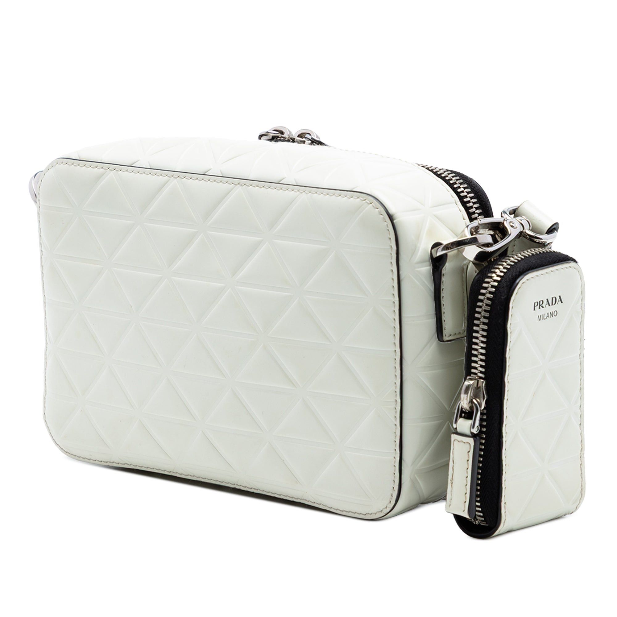 Prada Small Embossed Spazzolato Leather Brique Crossbody Size ONE SIZE - 2 Thumbnail