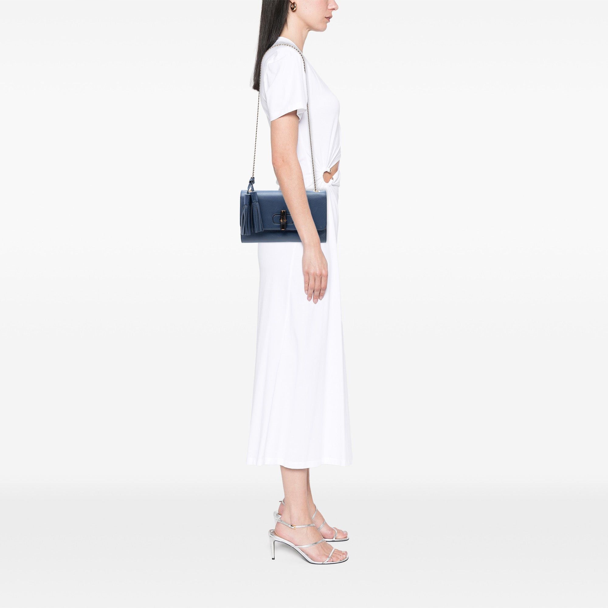 Gucci Medium Leather Miss Bamboo Crossbody Size ONE SIZE - 7 Thumbnail