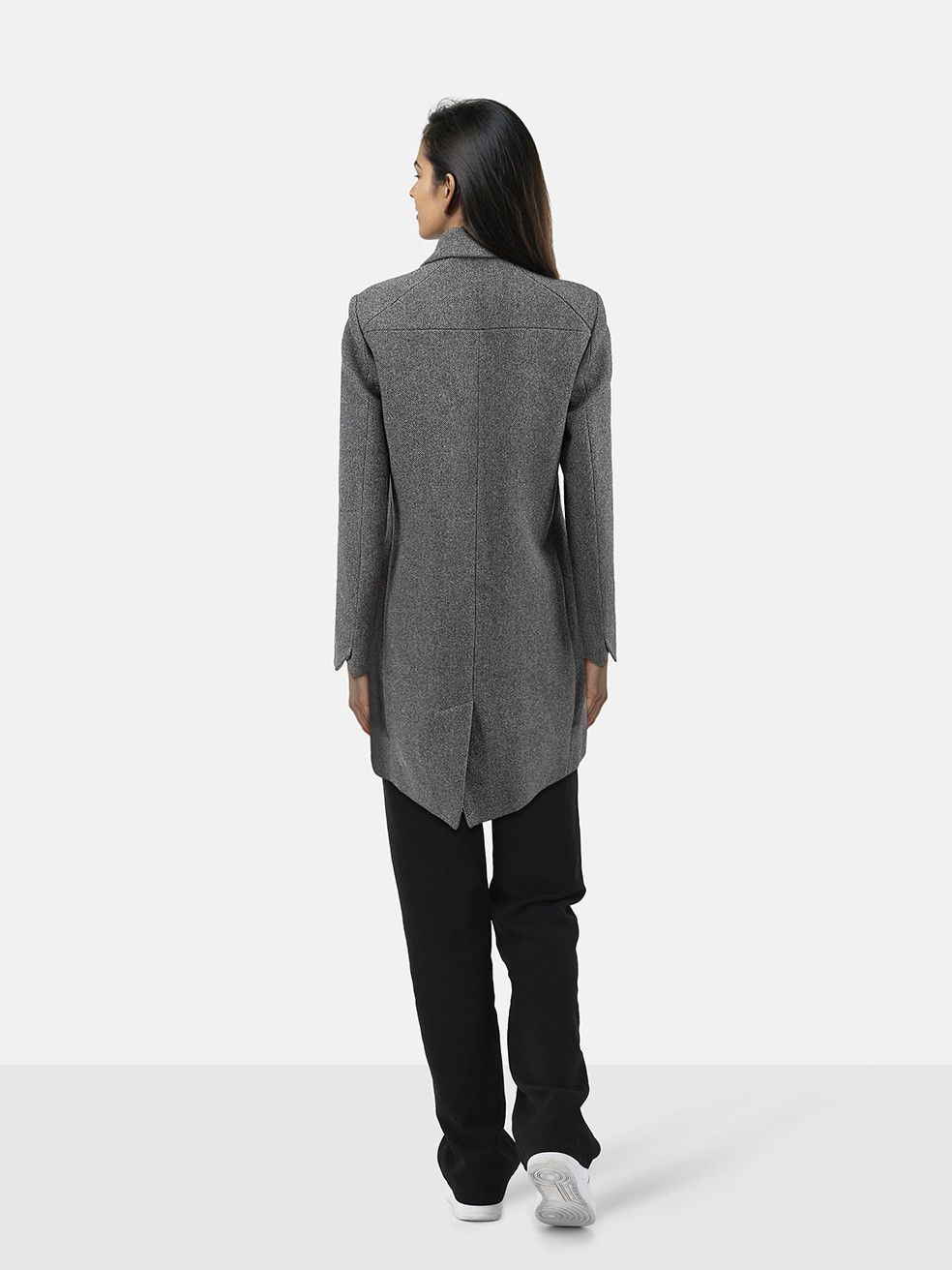 Zadig & Voltaire Grey Wool Double Breasted Coat Size S / US 4 / IT 40 - 2 Thumbnail