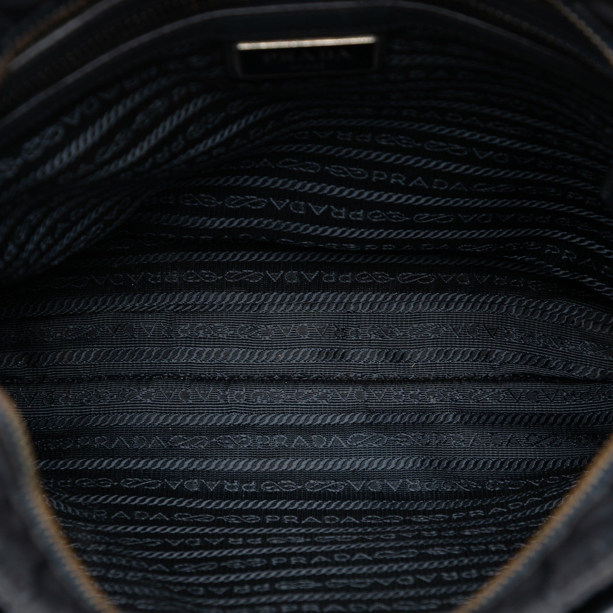 Prada Saffiano Trimmed Tessuto Zip Top Crossbody Size ONE SIZE - 4 Thumbnail