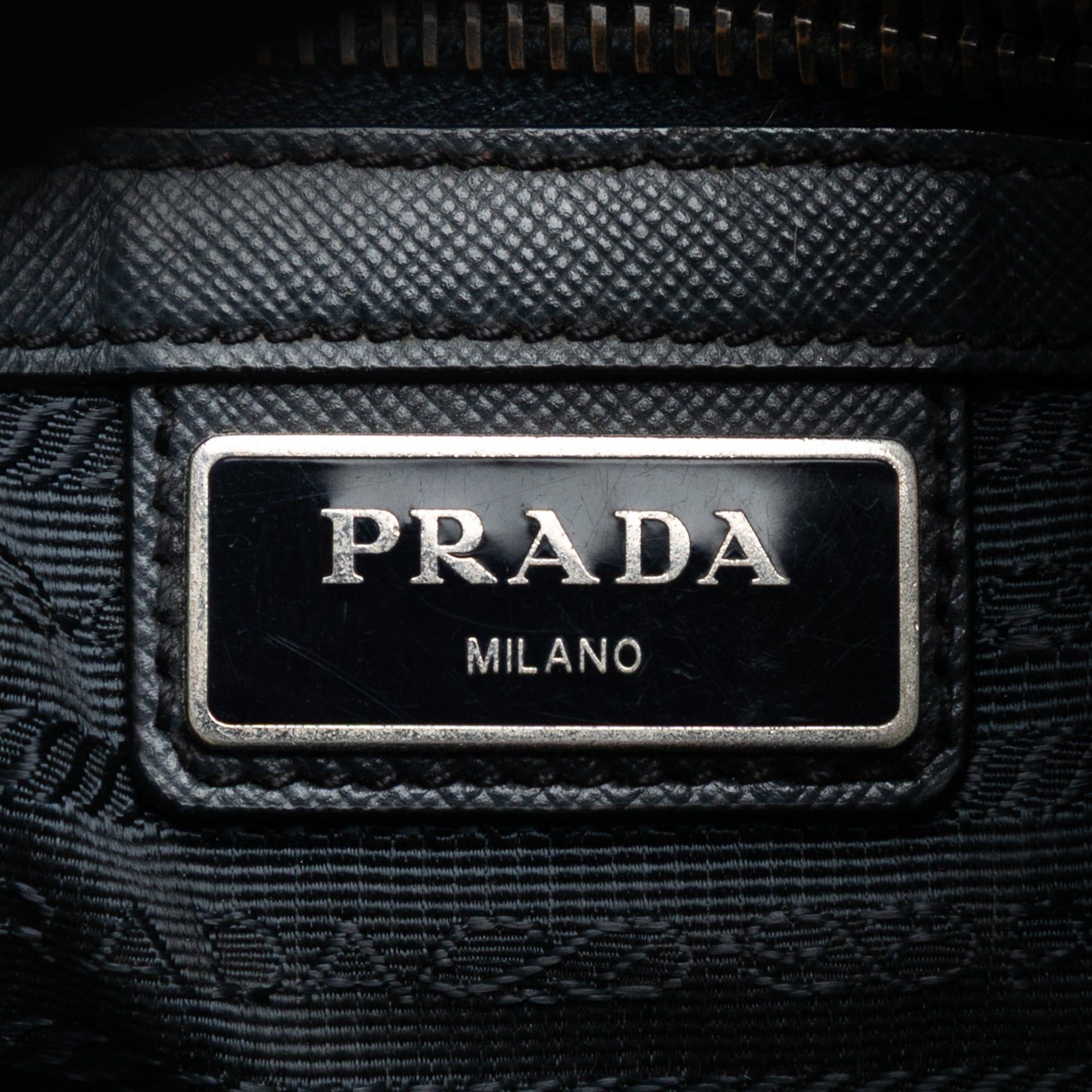 Prada Saffiano Trimmed Tessuto Zip Top Crossbody Size ONE SIZE - 5 Thumbnail