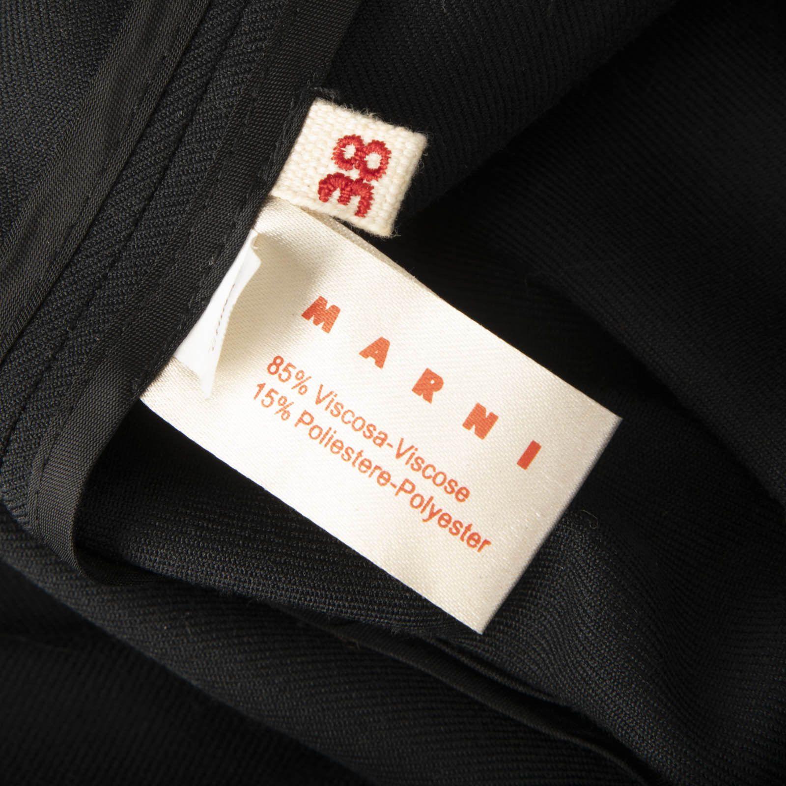 Marni Black Ruffled Knee Length Skirt Size 26" / US 2 / IT 38 - 4 Thumbnail