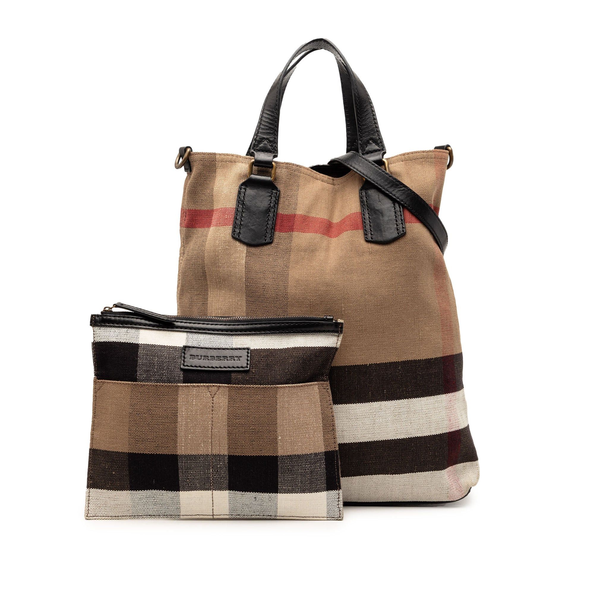 Burberry Mega Check Canvas Tottenham Brit Satchel Size ONE SIZE - 8 Thumbnail