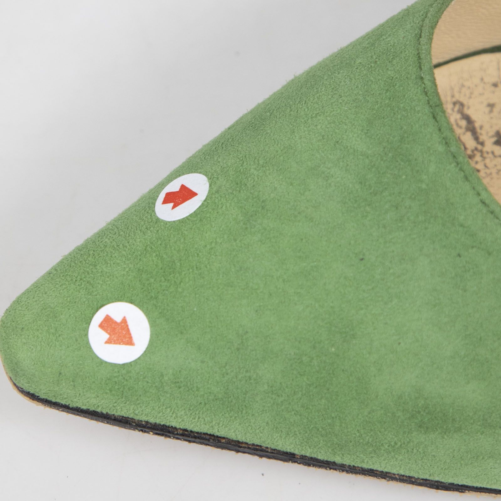 Jimmy Choo Green Suede Pumps Size US 5.5 / IT 35.5 - 15 Thumbnail
